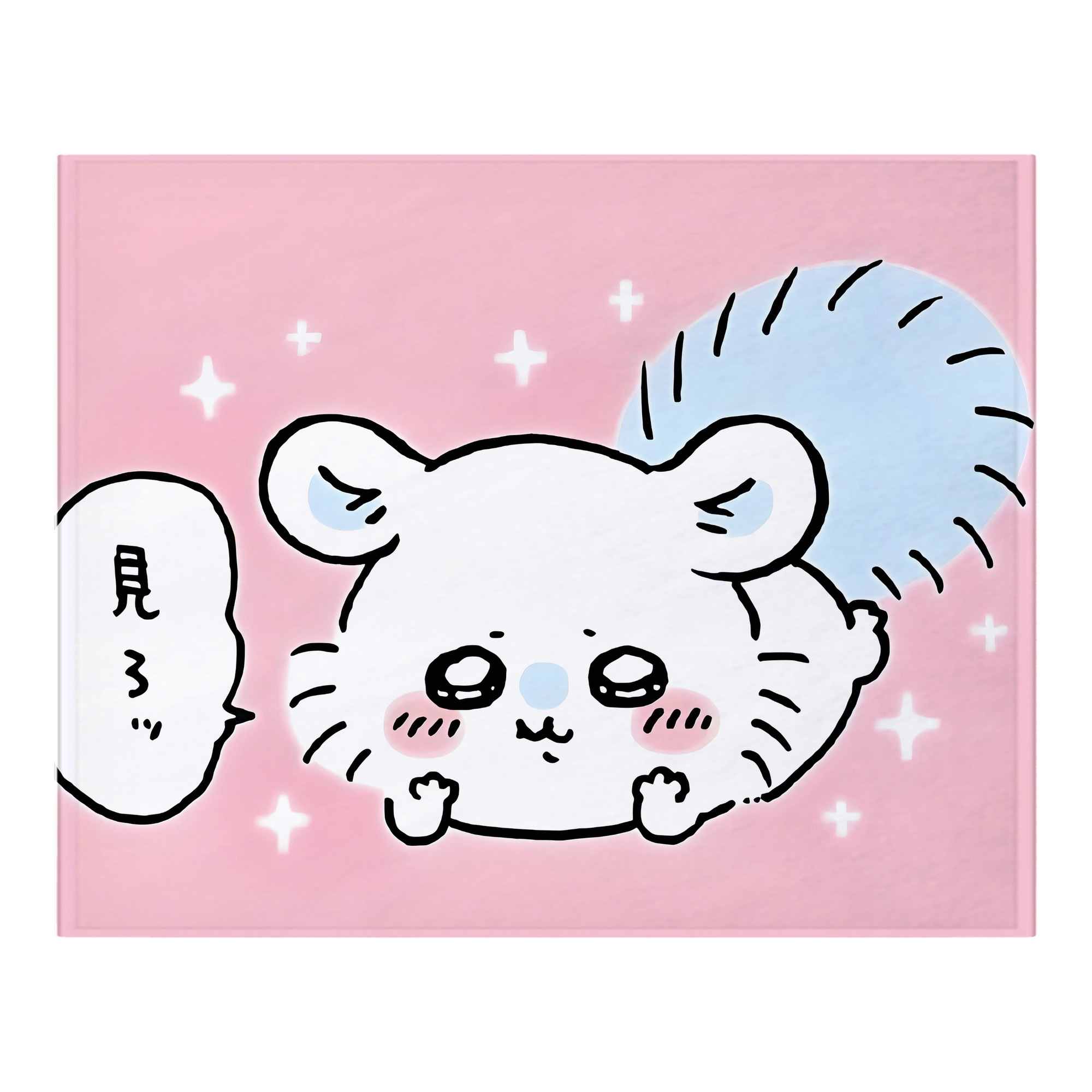 （画像用） ちいかわ Chii-kawa フランネルブランケット・多サイズ対応（横型）