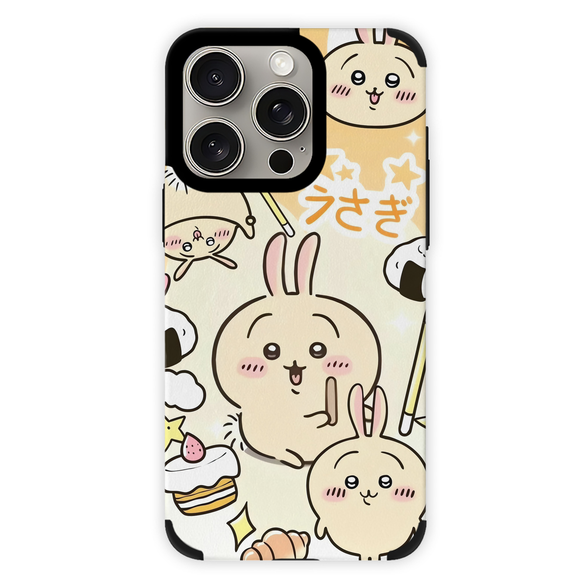 （画像用） ちいかわ Chii-kawa 【iPhone15ProMax対応】 PUレザー スマホケース 耐衝撃＆黄変防止