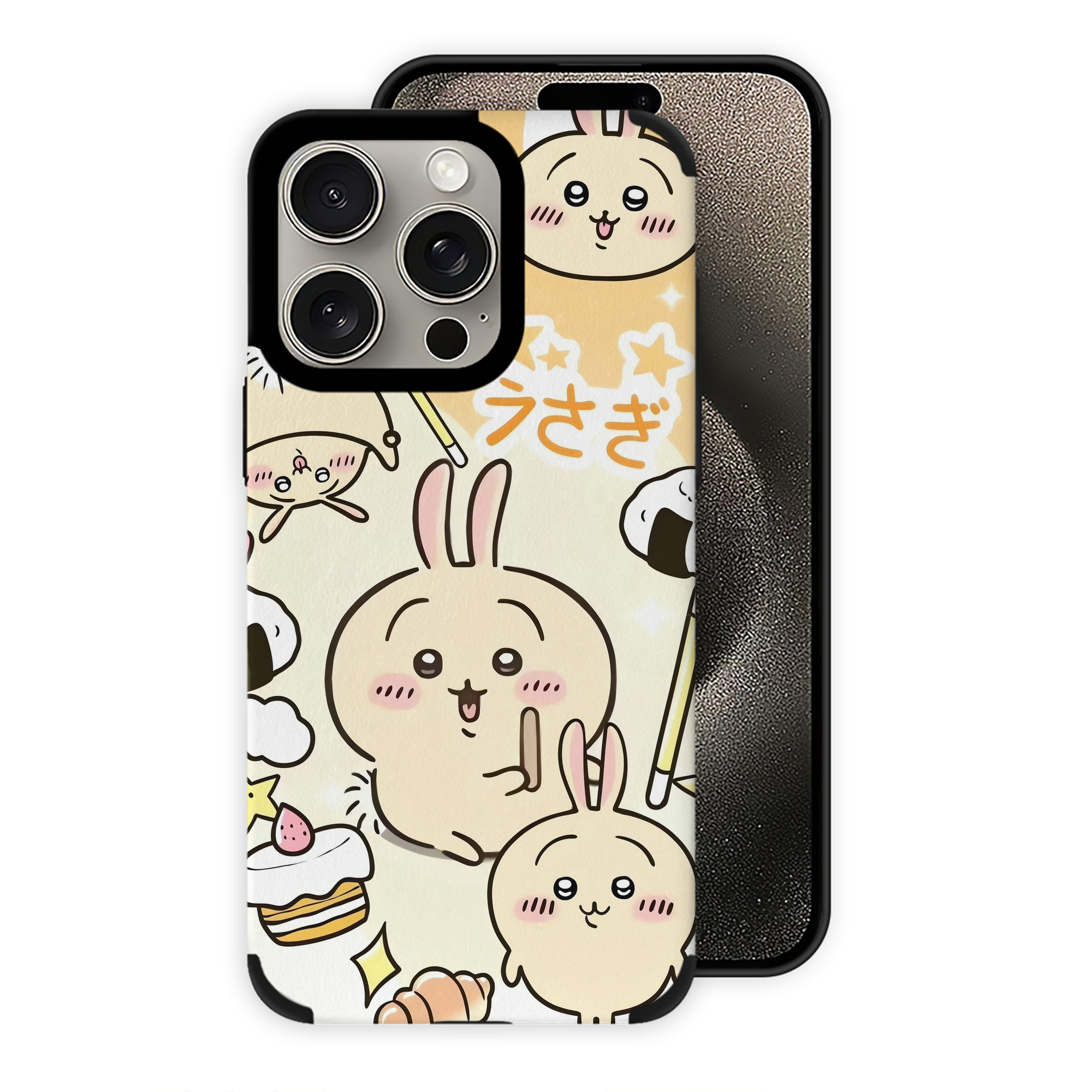 （画像用） ちいかわ Chii-kawa 【iPhone15ProMax対応】 PUレザー スマホケース 耐衝撃＆黄変防止
