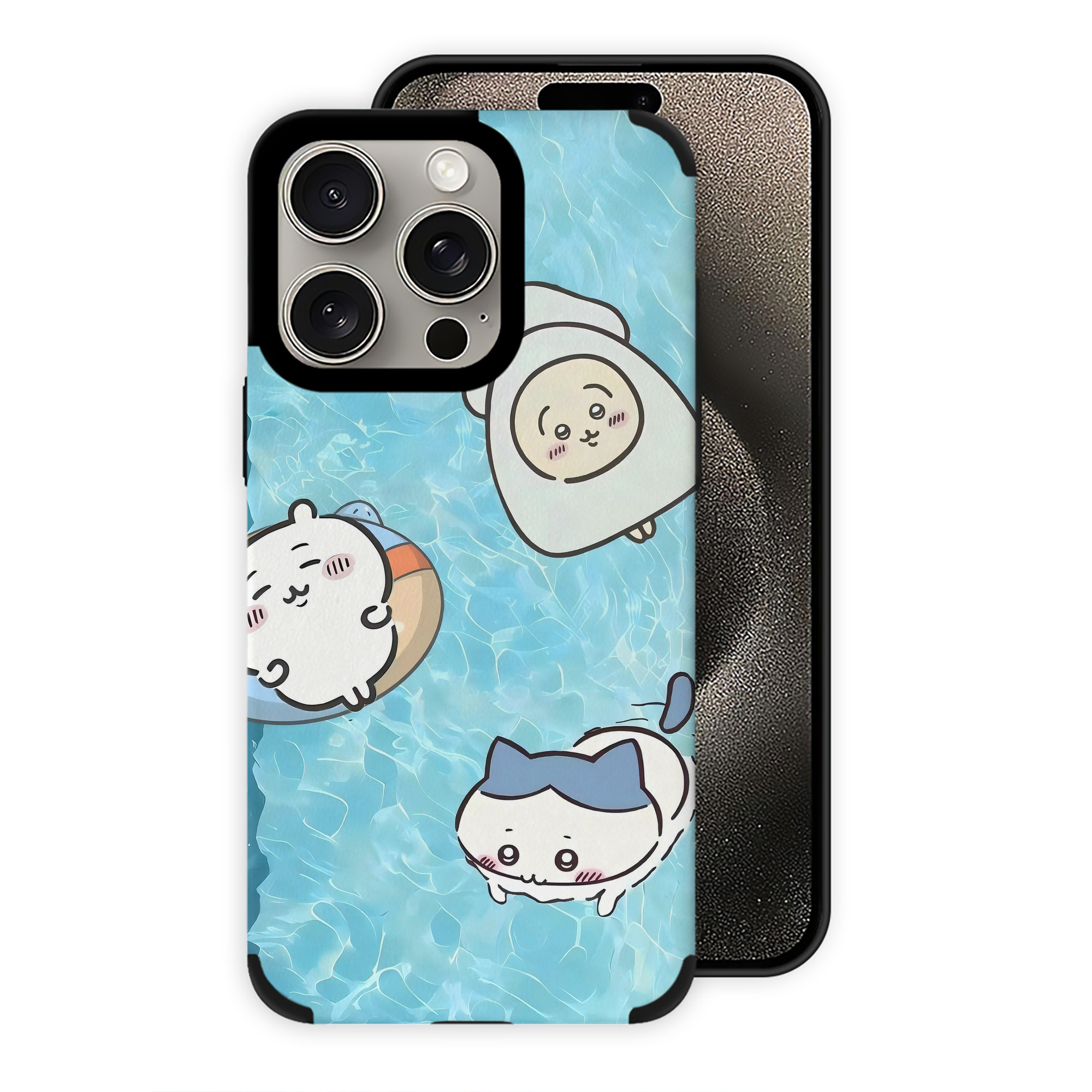 （画像用） ちいかわ Chii-kawa 【iPhone15ProMax対応】 PUレザー スマホケース 耐衝撃＆黄変防止