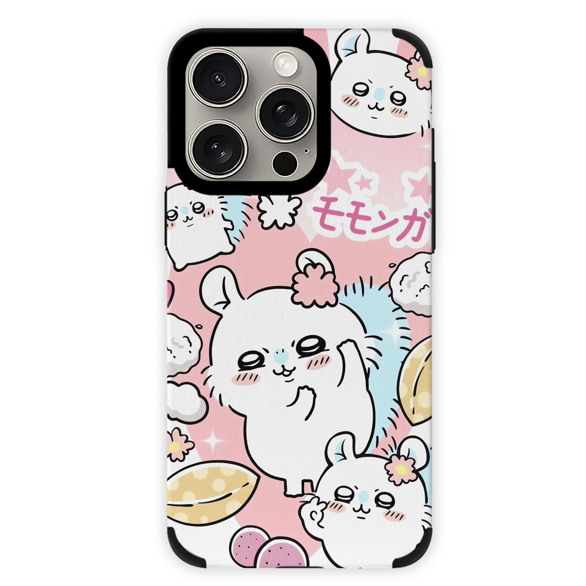 （画像用） ちいかわ Chii-kawa 【iPhone15ProMax対応】 PUレザー スマホケース 耐衝撃＆黄変防止