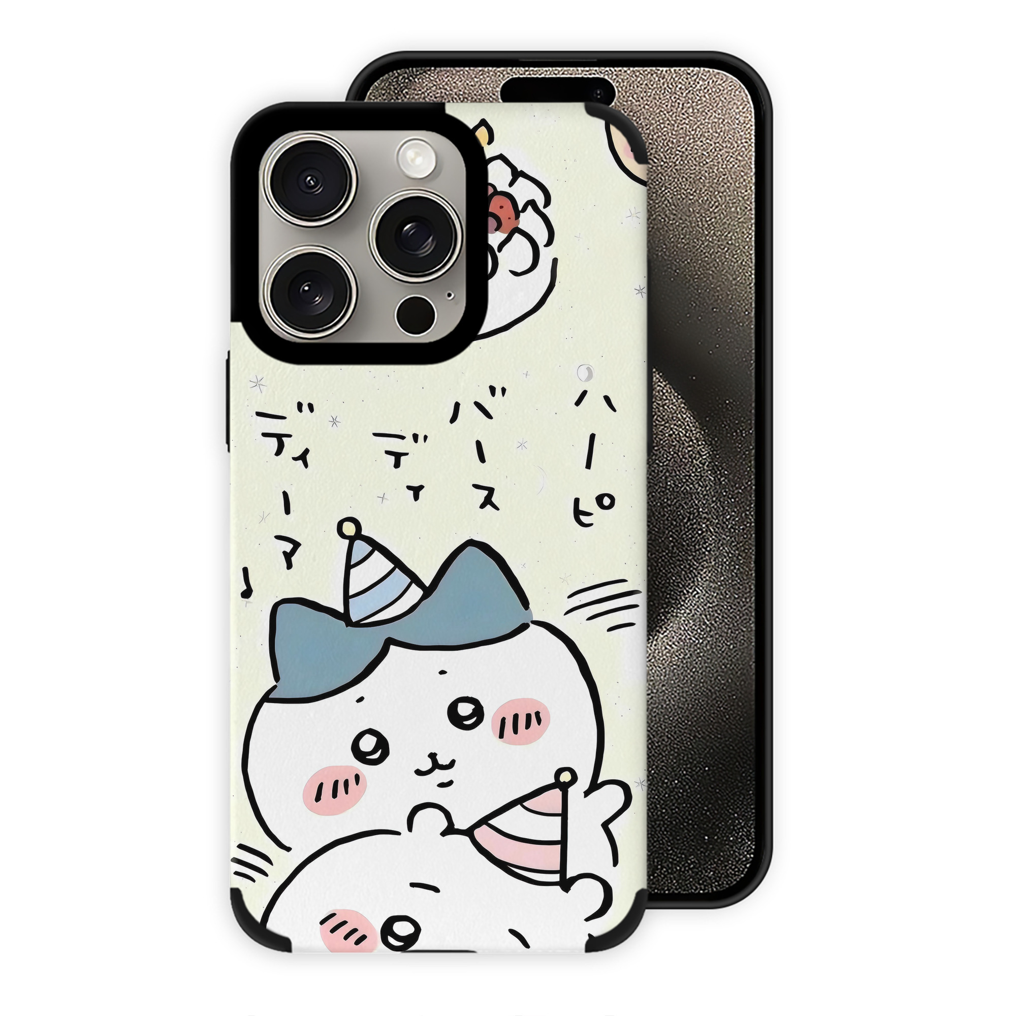 （画像用） ちいかわ Chii-kawa 【iPhone15ProMax対応】 PUレザー スマホケース 耐衝撃＆黄変防止