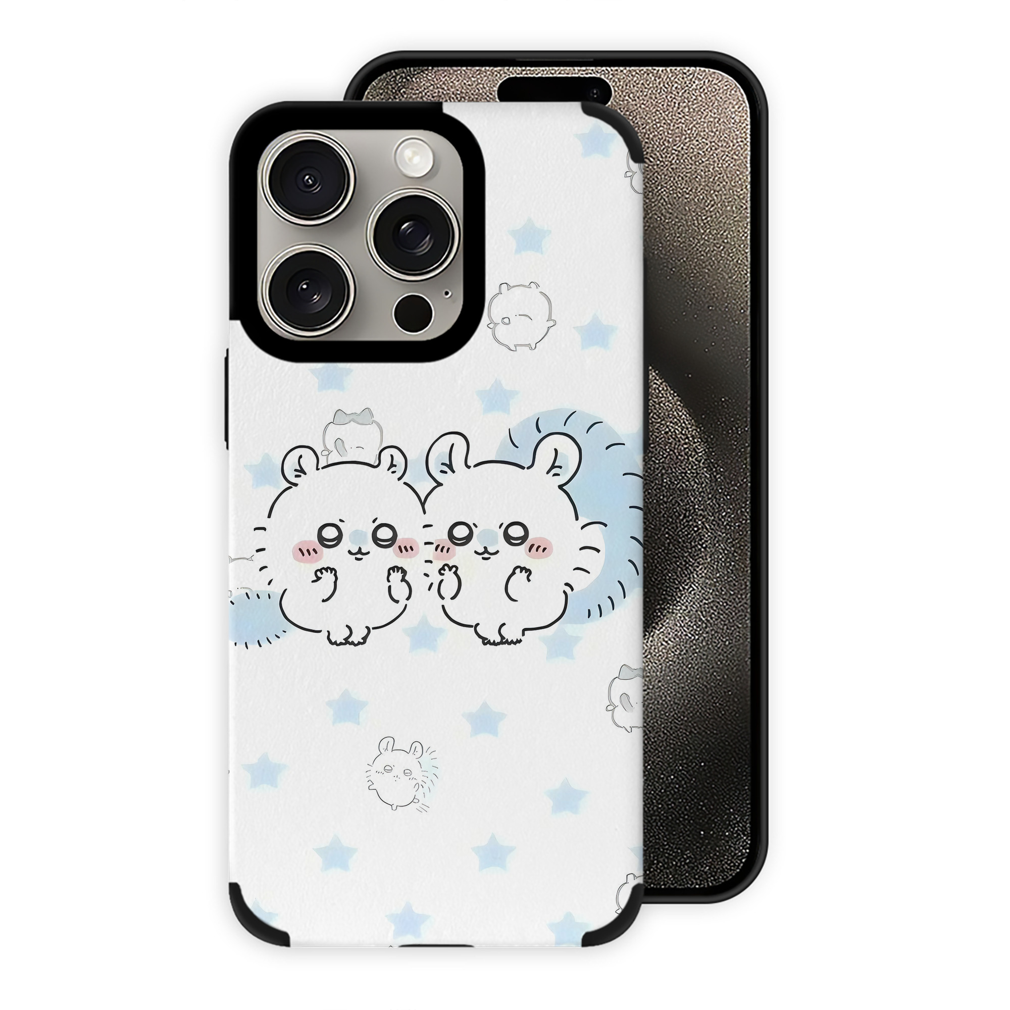 （画像用） ちいかわ Chii-kawa 【iPhone15ProMax対応】 PUレザー スマホケース 耐衝撃＆黄変防止