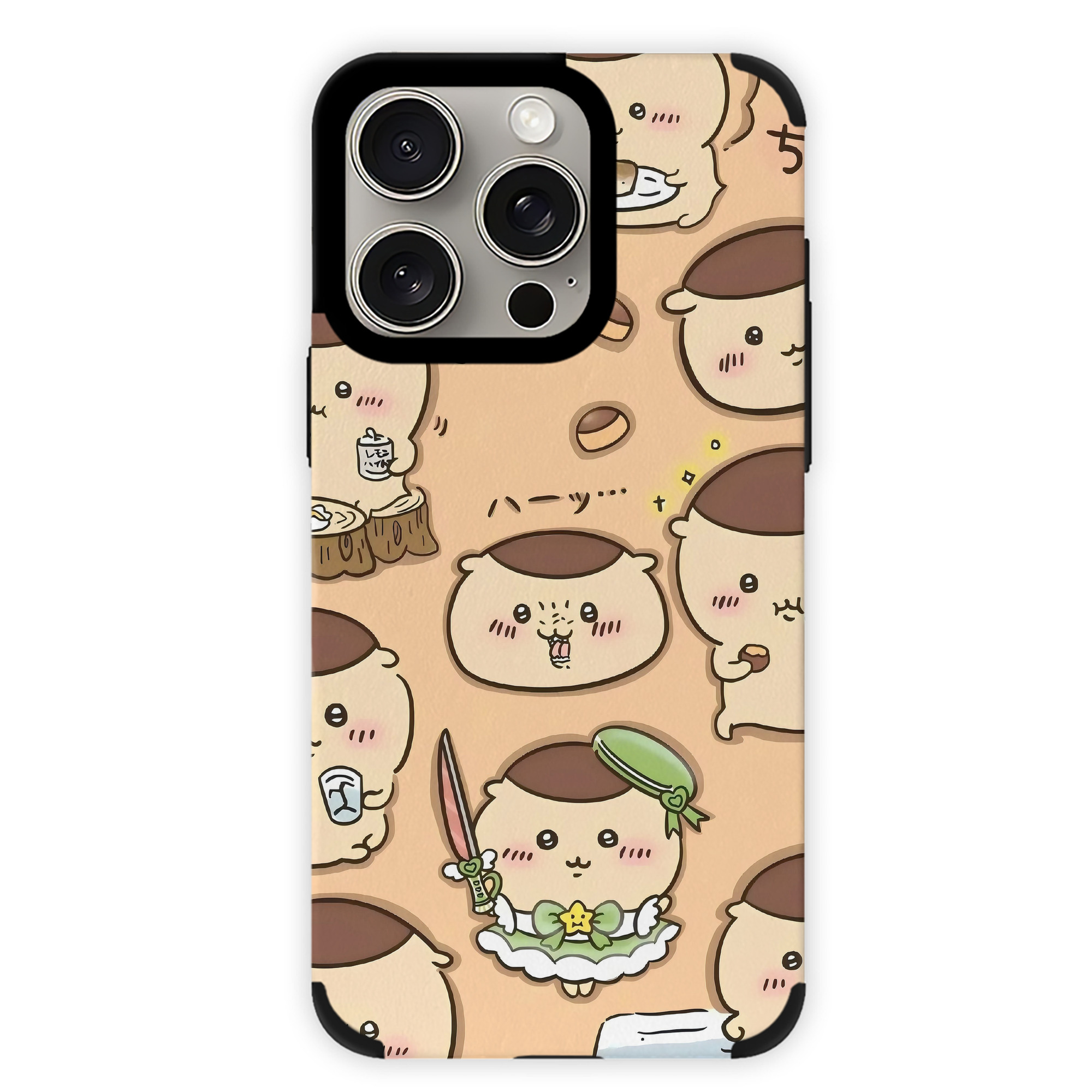 （画像用） ちいかわ Chii-kawa 【iPhone15ProMax対応】 PUレザー スマホケース 耐衝撃＆黄変防止