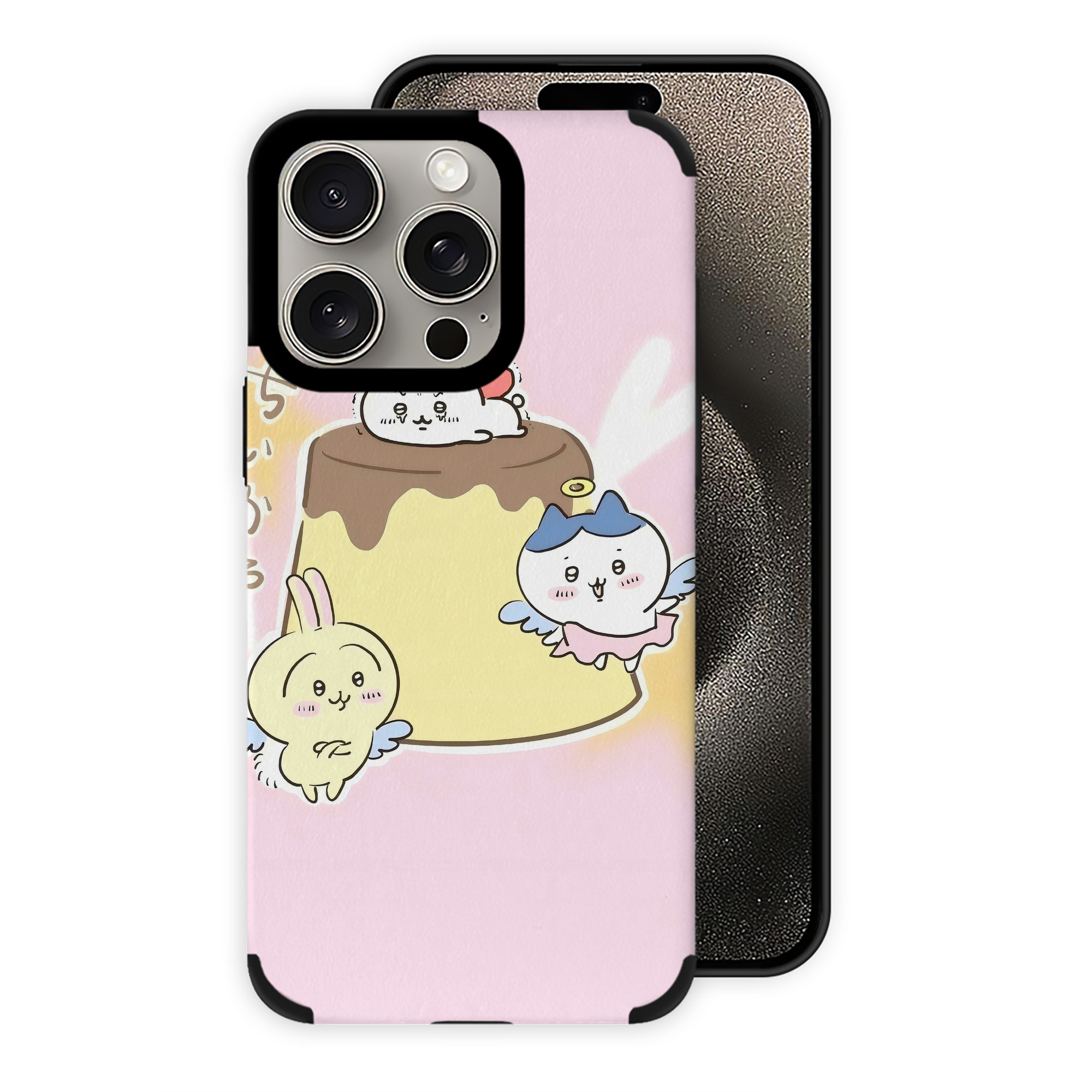 （画像用） ちいかわ Chii-kawa 【iPhone15ProMax対応】 PUレザー スマホケース 耐衝撃＆黄変防止