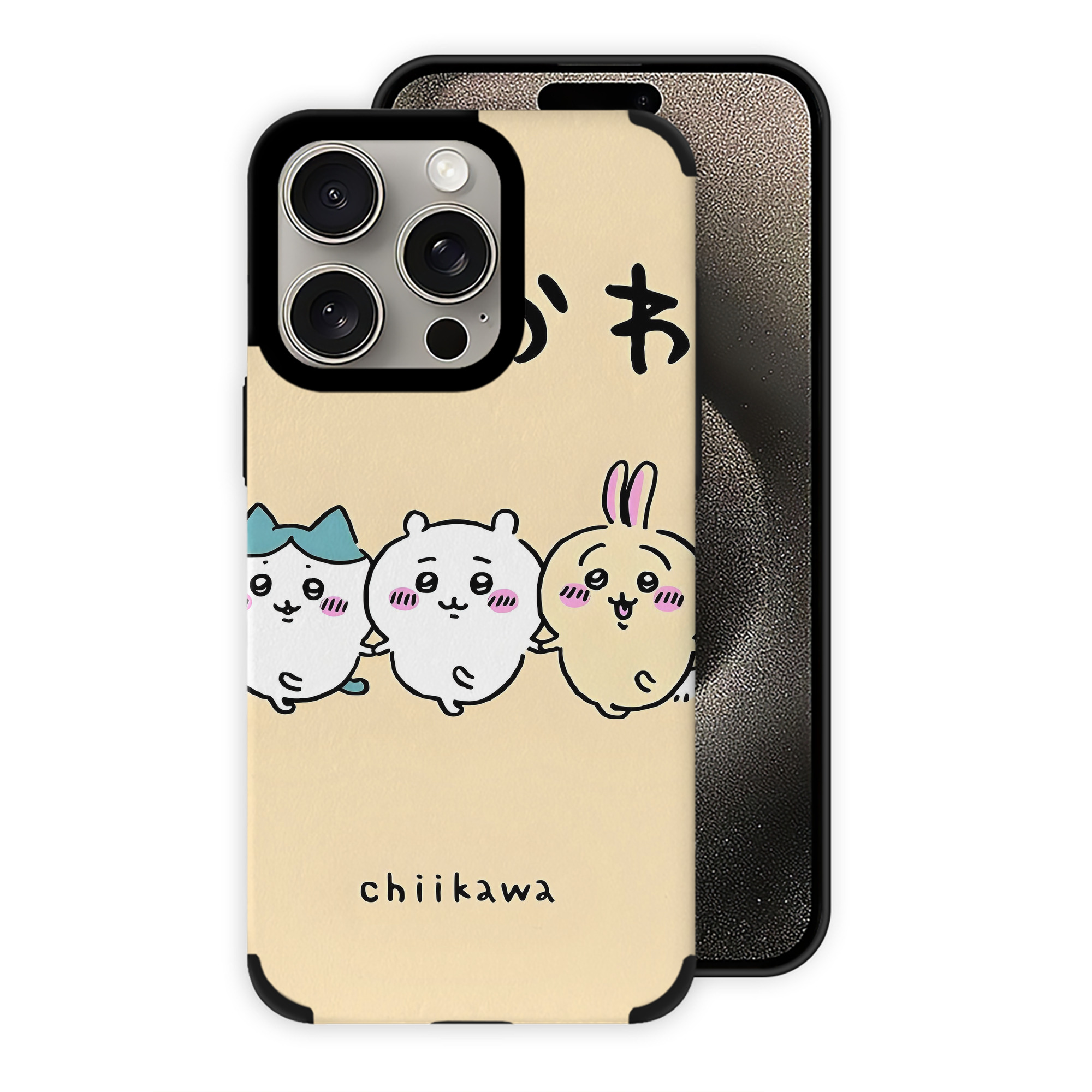 （画像用） ちいかわ Chii-kawa 【iPhone15ProMax対応】 PUレザー スマホケース 耐衝撃＆黄変防止