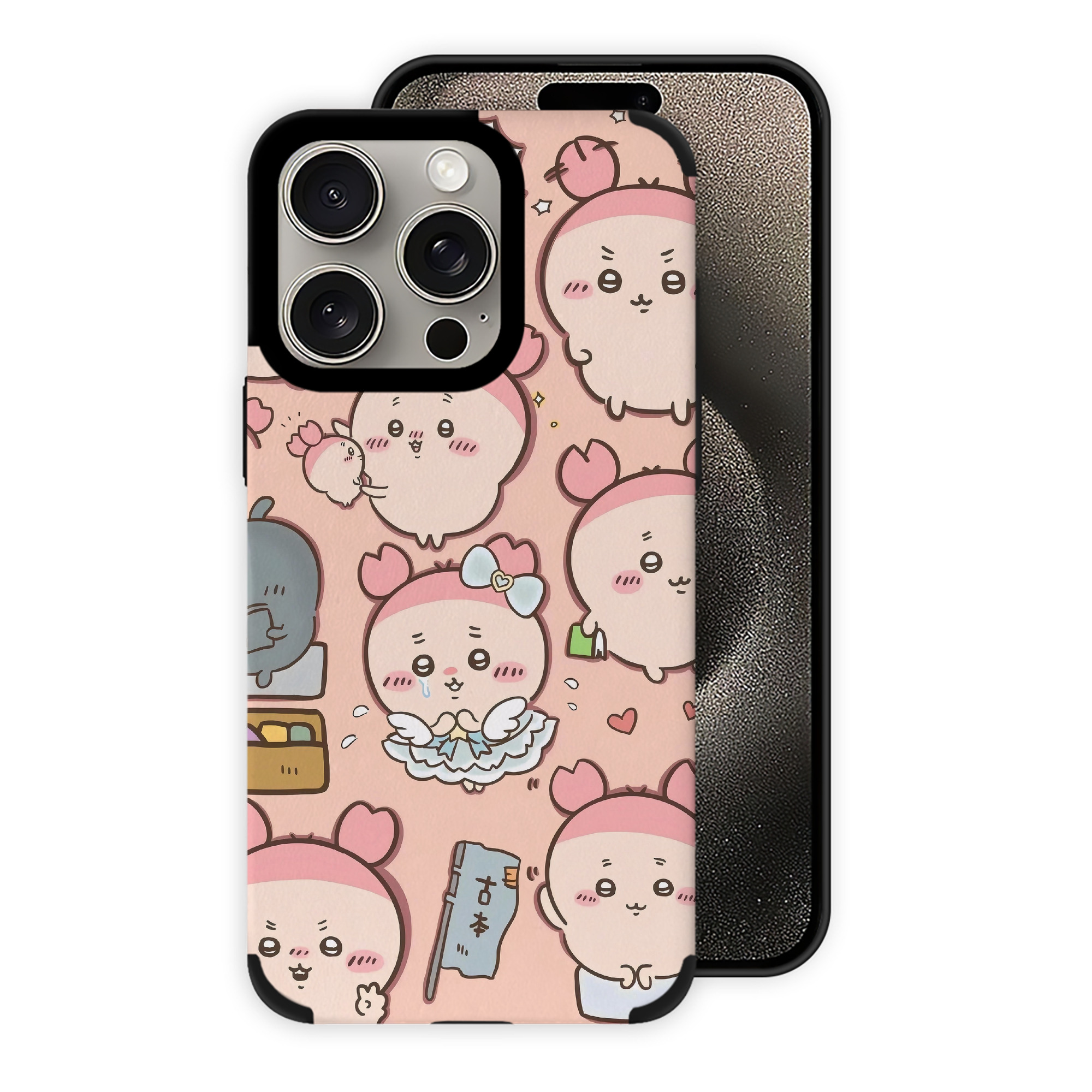 （画像用） ちいかわ Chii-kawa 【iPhone15ProMax対応】 PUレザー スマホケース 耐衝撃＆黄変防止