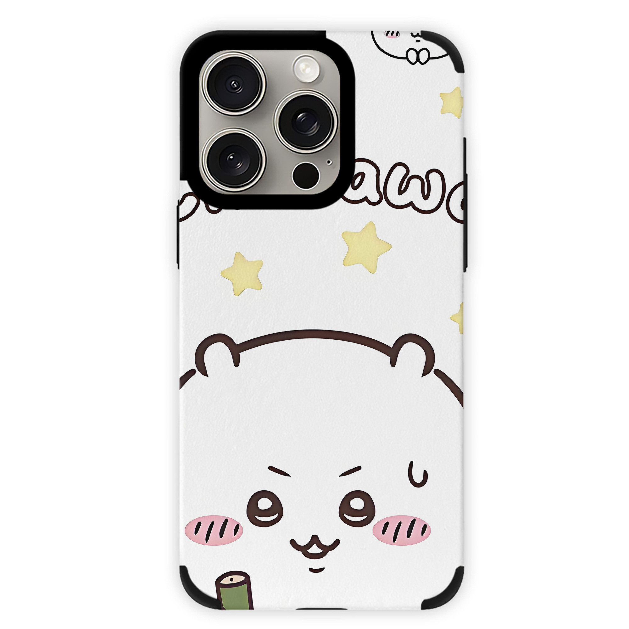 （画像用） ちいかわ Chii-kawa 【iPhone15ProMax対応】 PUレザー スマホケース 耐衝撃＆黄変防止