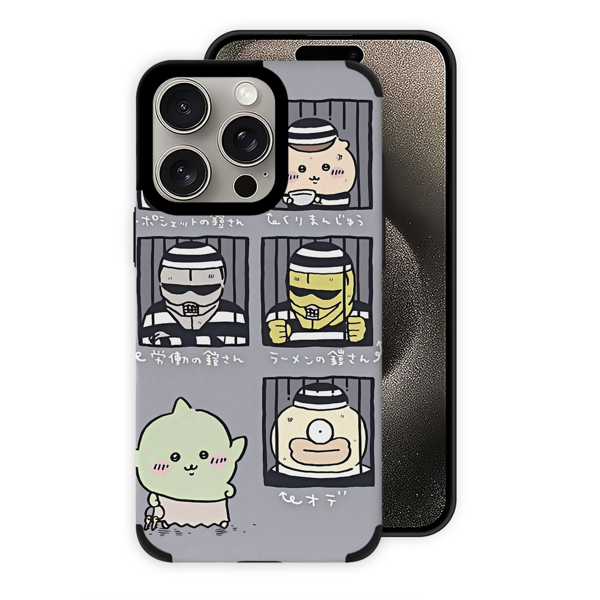 （画像用） ちいかわ Chii-kawa 【iPhone15ProMax対応】 PUレザー スマホケース 耐衝撃＆黄変防止