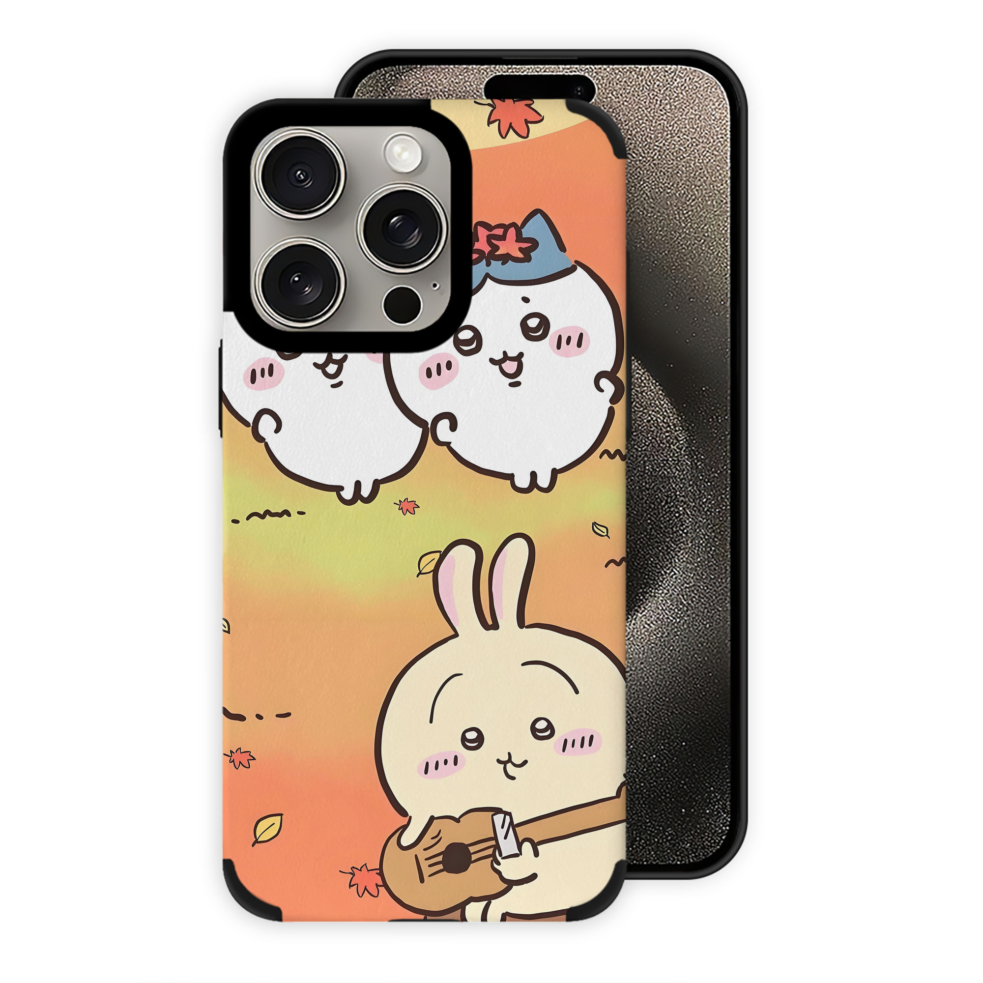 （画像用） ちいかわ Chii-kawa 【iPhone15ProMax対応】 PUレザー スマホケース 耐衝撃＆黄変防止