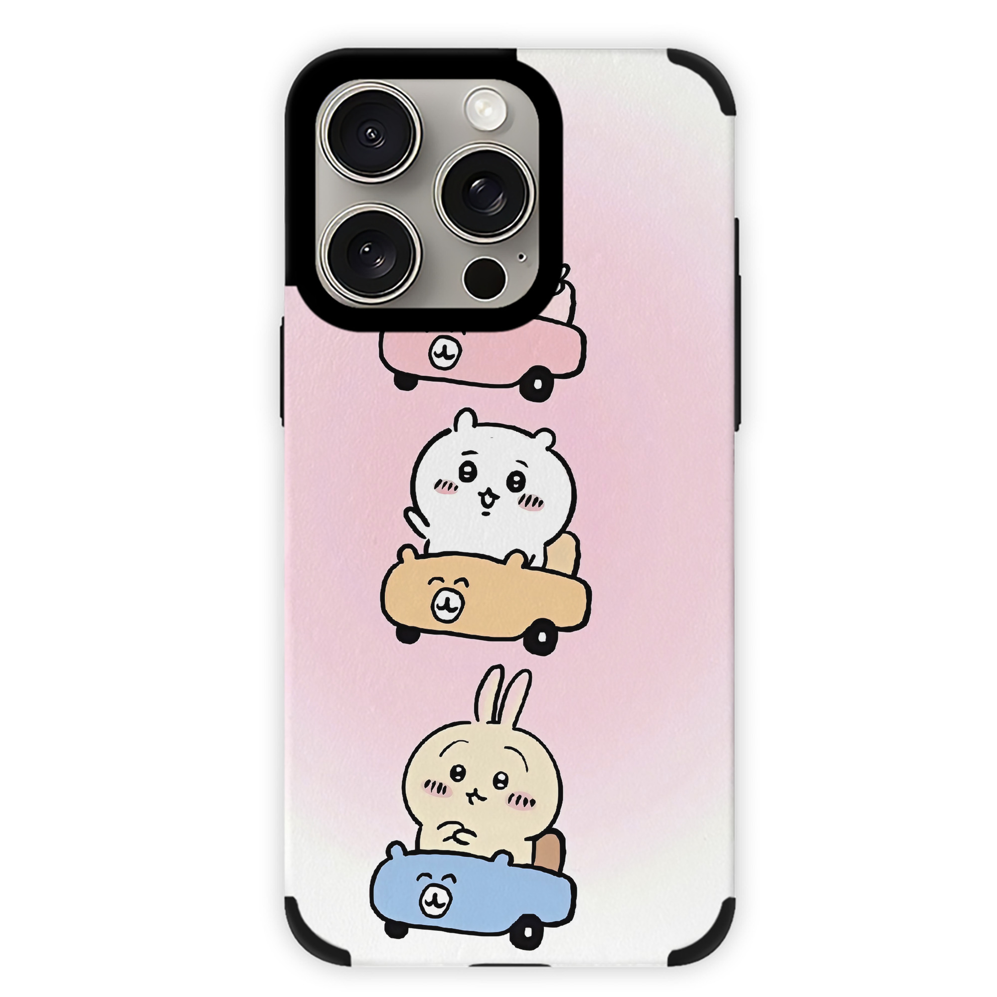 （画像用） ちいかわ Chii-kawa 【iPhone15ProMax対応】 PUレザー スマホケース 耐衝撃＆黄変防止