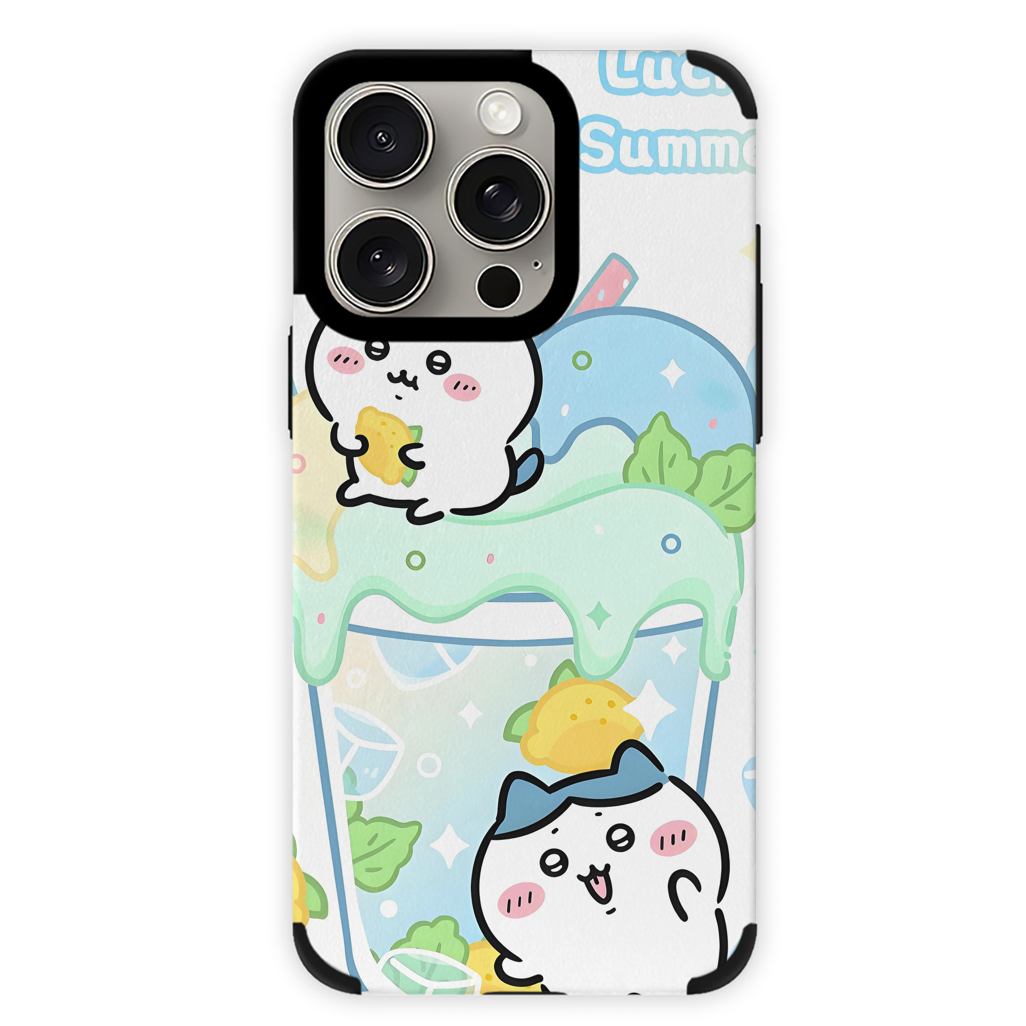 （画像用） ちいかわ Chii-kawa 【iPhone15ProMax対応】 PUレザー スマホケース 耐衝撃＆黄変防止