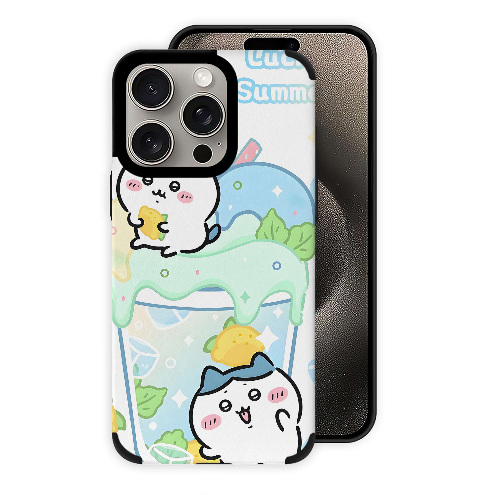 （画像用） ちいかわ Chii-kawa 【iPhone15ProMax対応】 PUレザー スマホケース 耐衝撃＆黄変防止