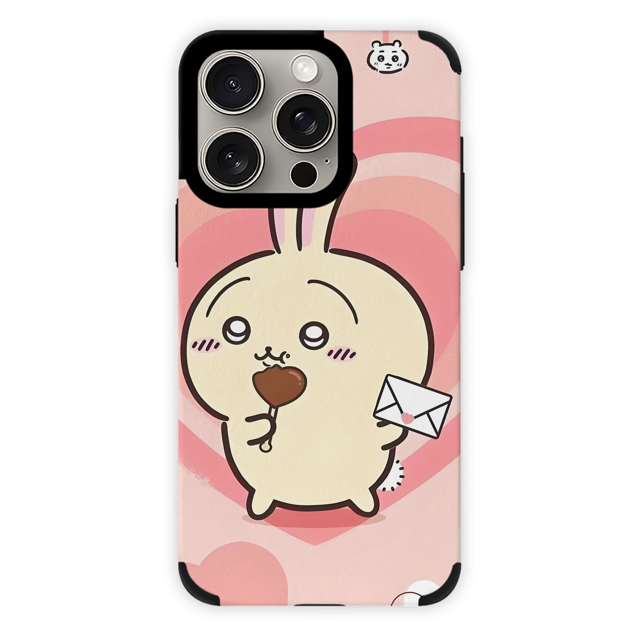 （画像用） ちいかわ Chii-kawa 【iPhone15ProMax対応】 PUレザー スマホケース 耐衝撃＆黄変防止