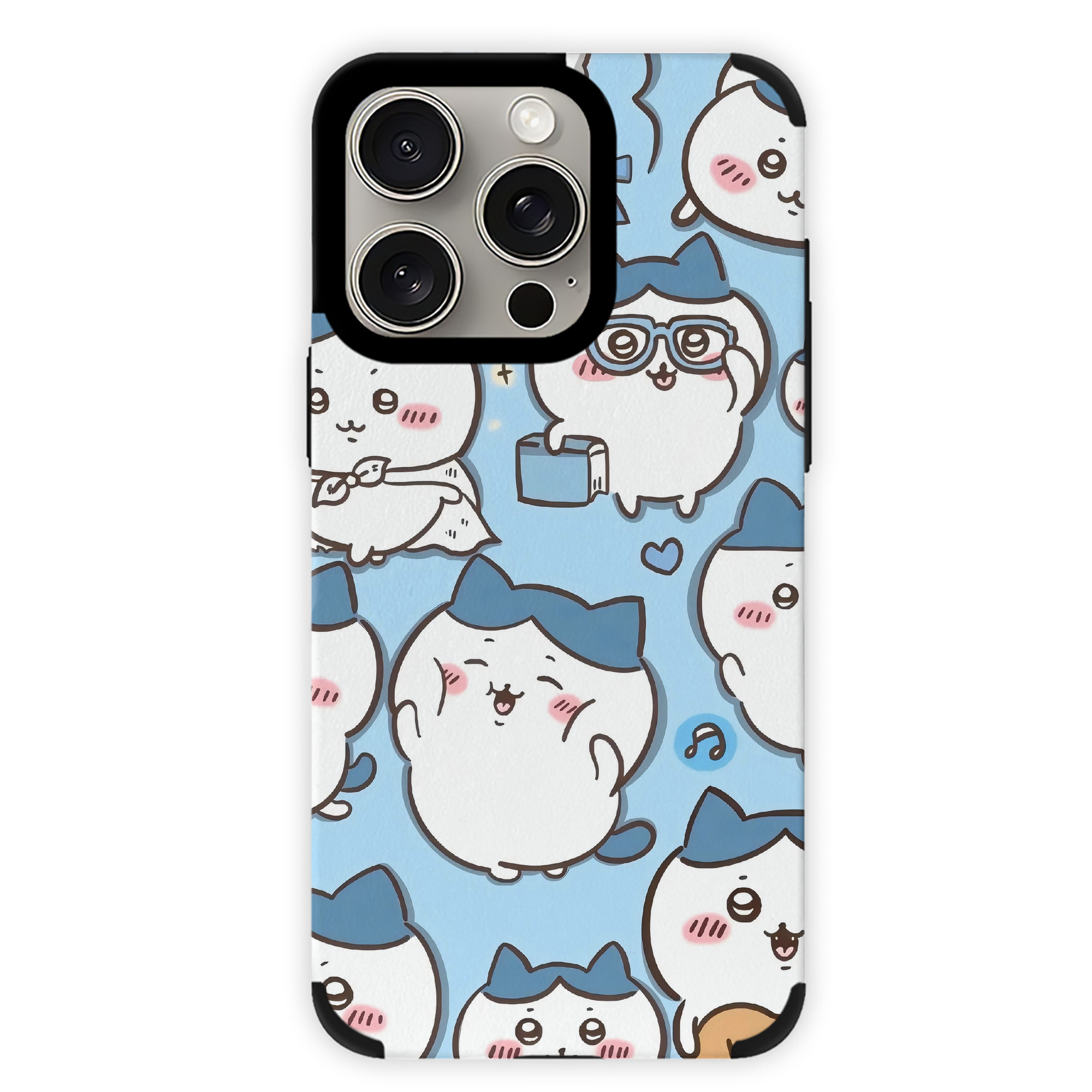 （画像用） ちいかわ Chii-kawa 【iPhone15ProMax対応】 PUレザー スマホケース 耐衝撃＆黄変防止