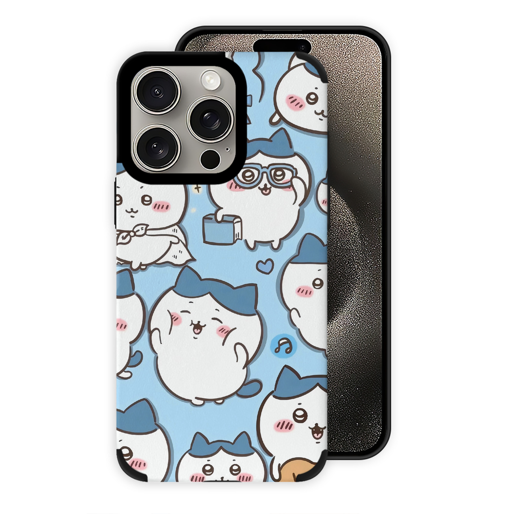 （画像用） ちいかわ Chii-kawa 【iPhone15ProMax対応】 PUレザー スマホケース 耐衝撃＆黄変防止