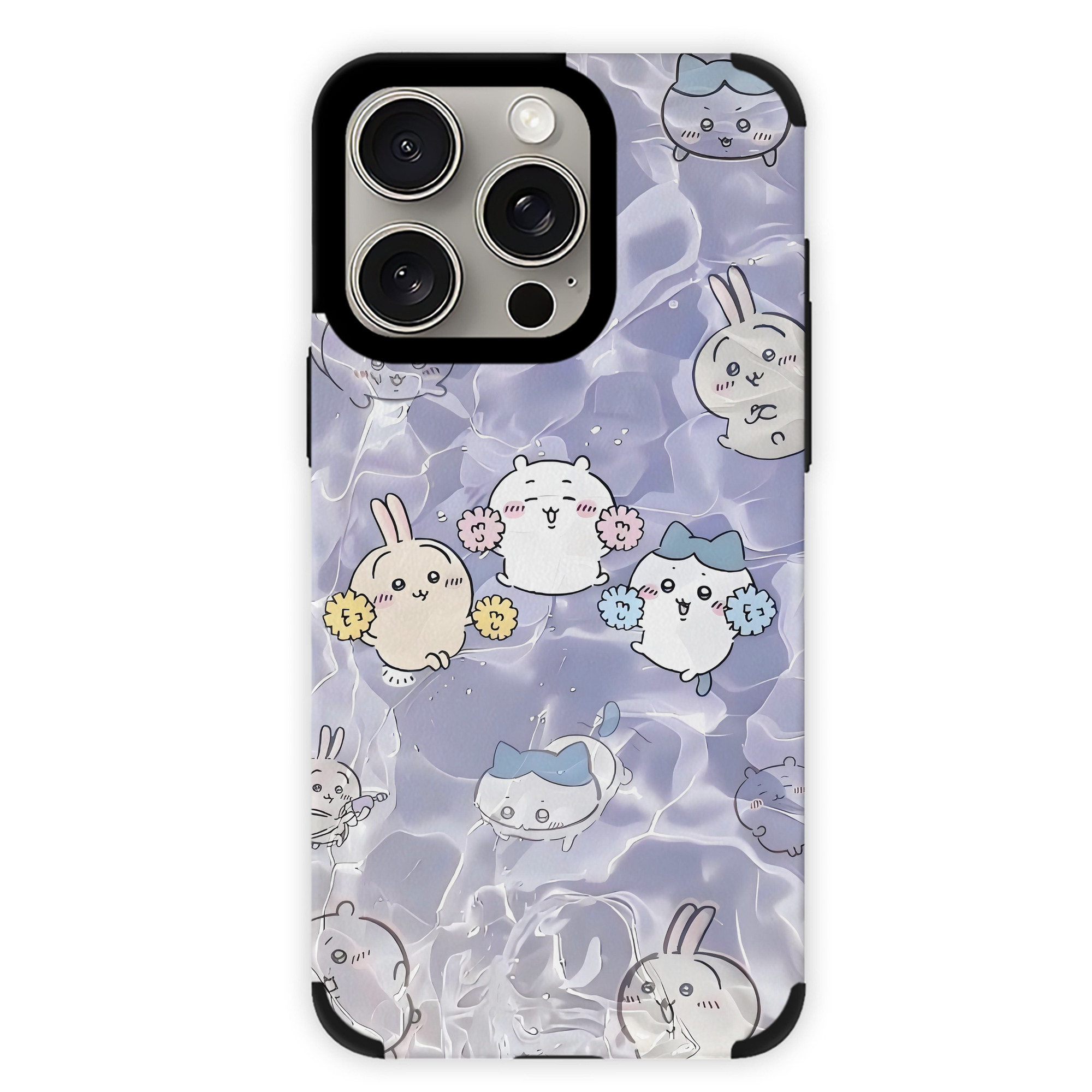 （画像用） ちいかわ Chii-kawa 【iPhone15ProMax対応】 PUレザー スマホケース 耐衝撃＆黄変防止