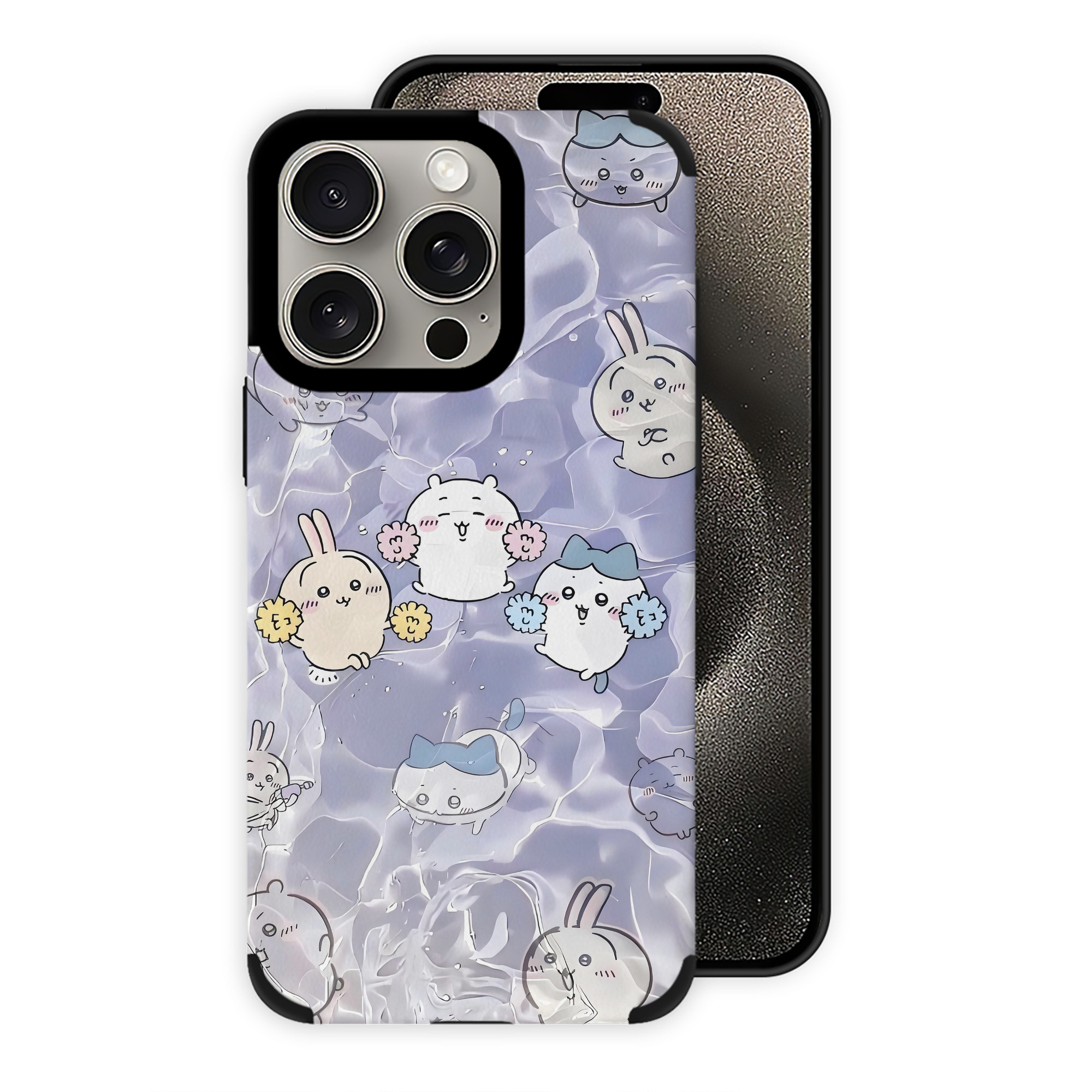 （画像用） ちいかわ Chii-kawa 【iPhone15ProMax対応】 PUレザー スマホケース 耐衝撃＆黄変防止