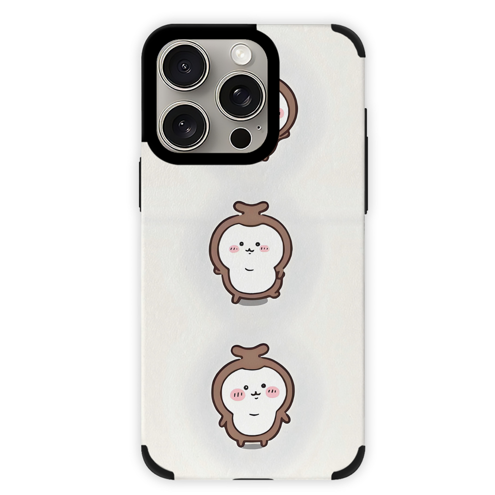 （画像用） ちいかわ Chii-kawa 【iPhone15ProMax対応】 PUレザー スマホケース 耐衝撃＆黄変防止