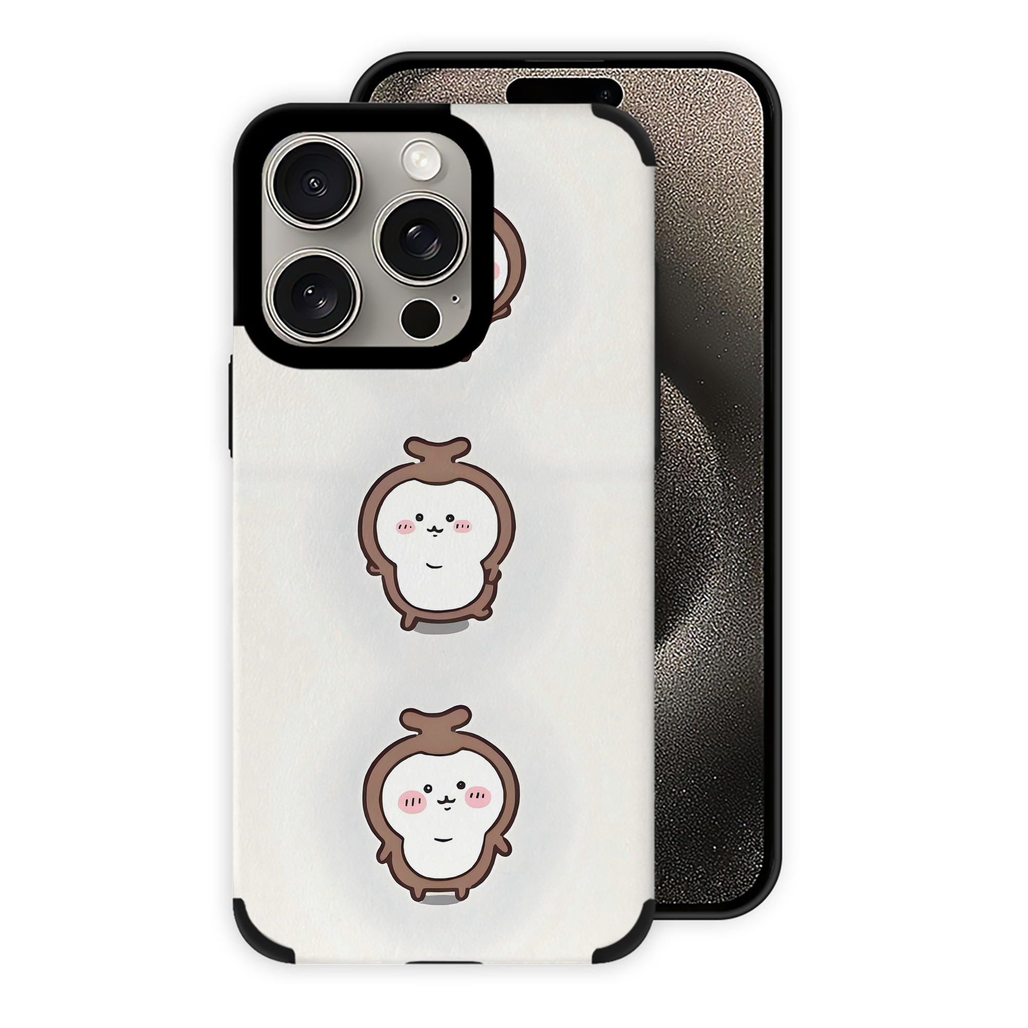 （画像用） ちいかわ Chii-kawa 【iPhone15ProMax対応】 PUレザー スマホケース 耐衝撃＆黄変防止