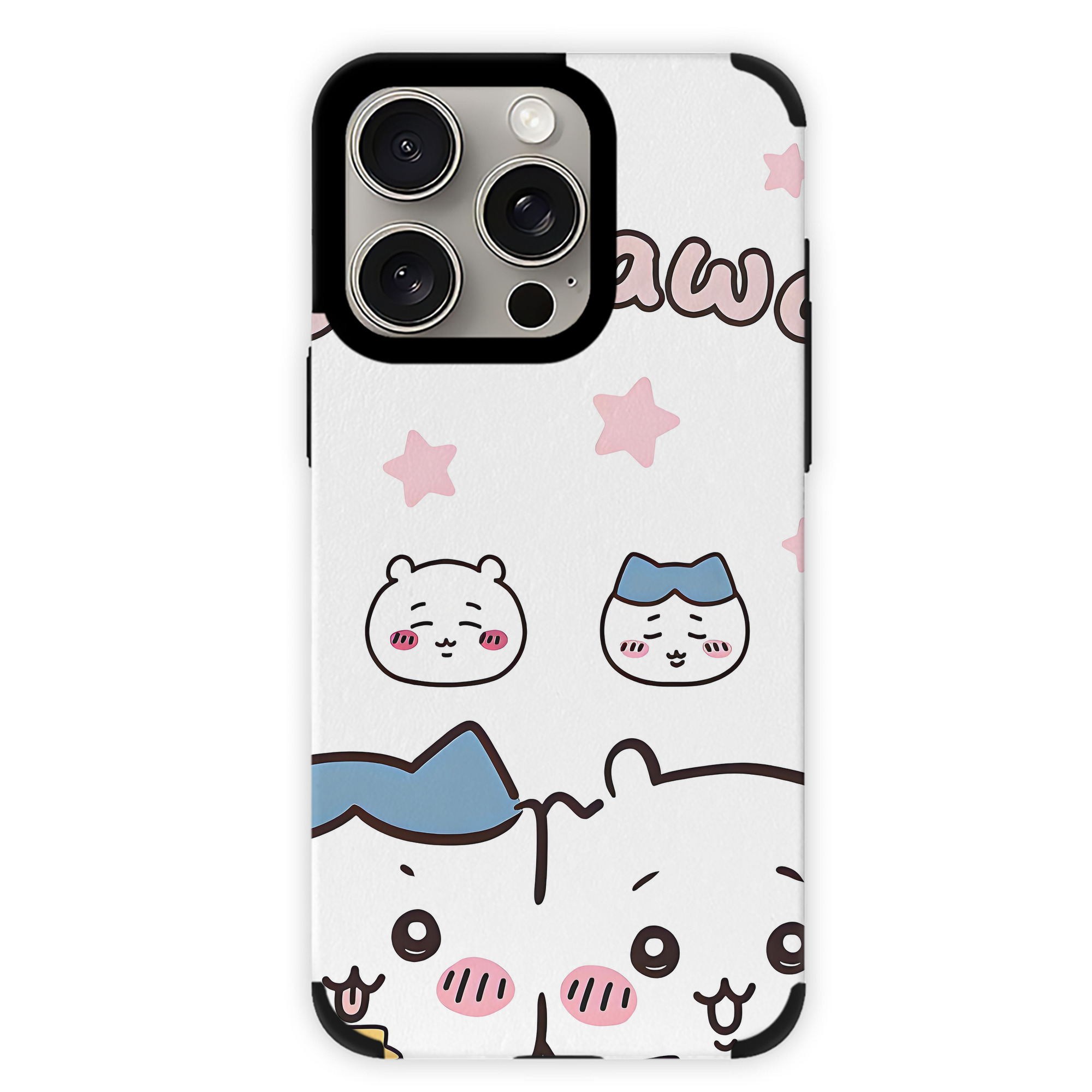 （画像用） ちいかわ Chii-kawa 【iPhone15ProMax対応】 PUレザー スマホケース 耐衝撃＆黄変防止