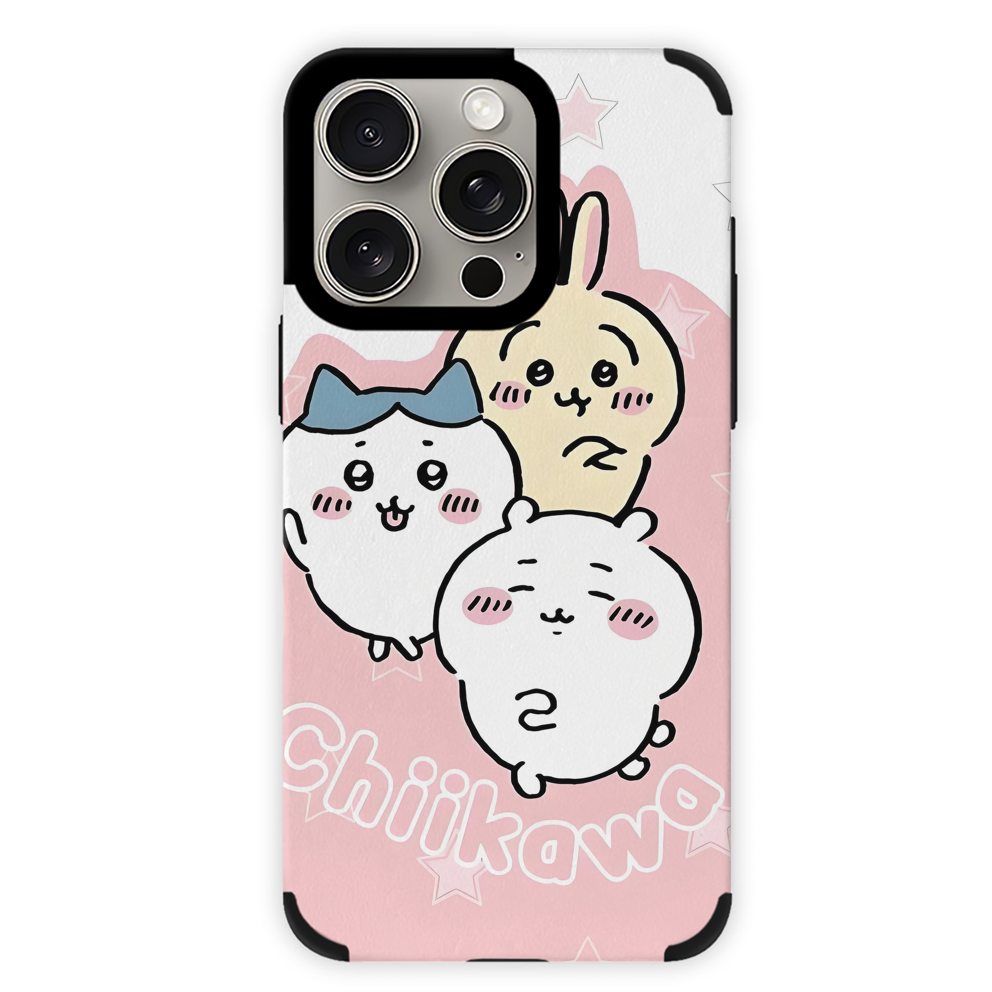 （画像用） ちいかわ Chii-kawa 【iPhone15ProMax対応】 PUレザー スマホケース 耐衝撃＆黄変防止