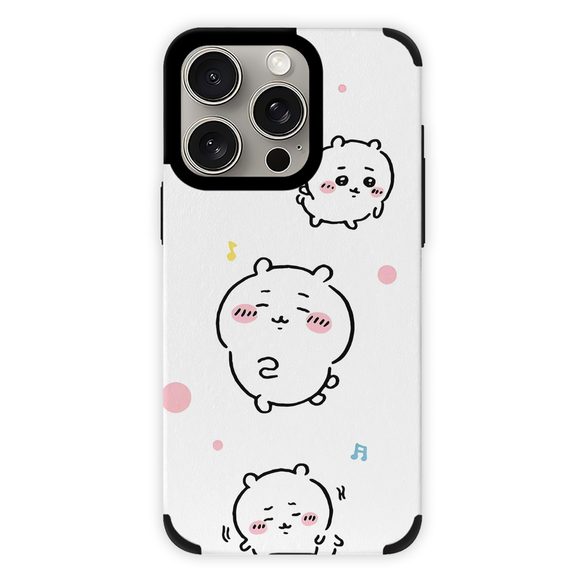 （画像用） ちいかわ Chii-kawa 【iPhone15ProMax対応】 PUレザー スマホケース 耐衝撃＆黄変防止