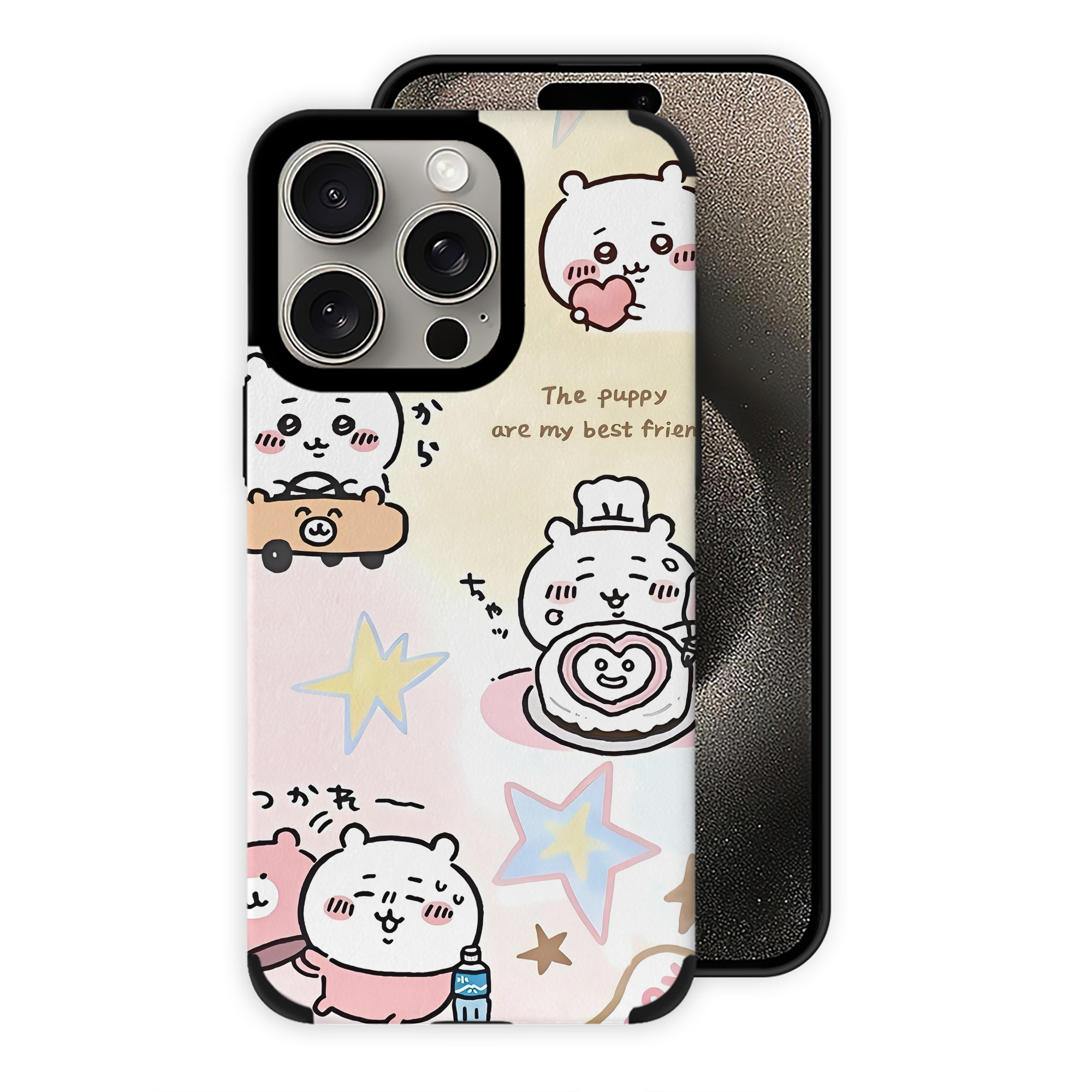 （画像用） ちいかわ Chii-kawa 【iPhone15ProMax対応】 PUレザー スマホケース 耐衝撃＆黄変防止