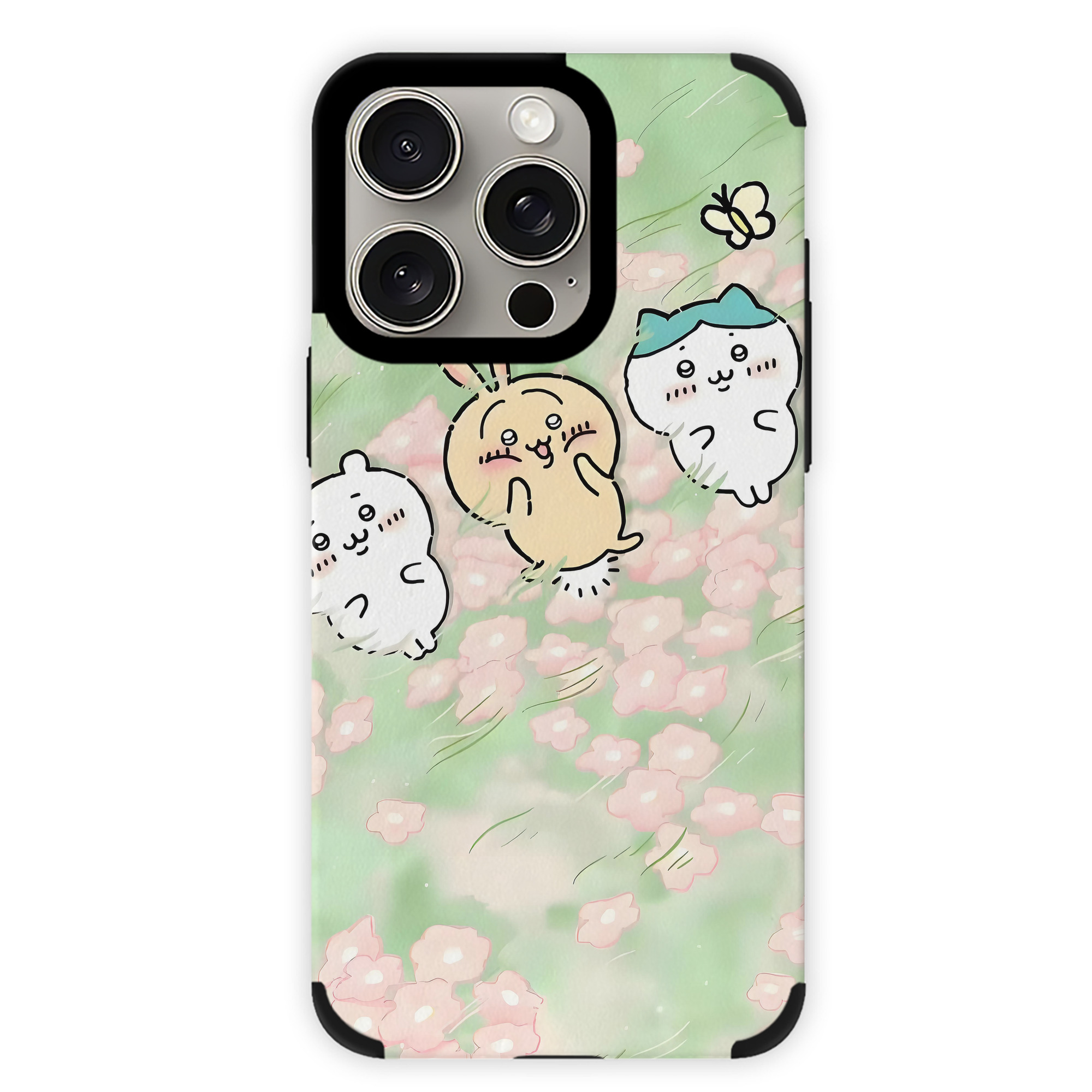（画像用） ちいかわ Chii-kawa 【iPhone15ProMax対応】 PUレザー スマホケース 耐衝撃＆黄変防止