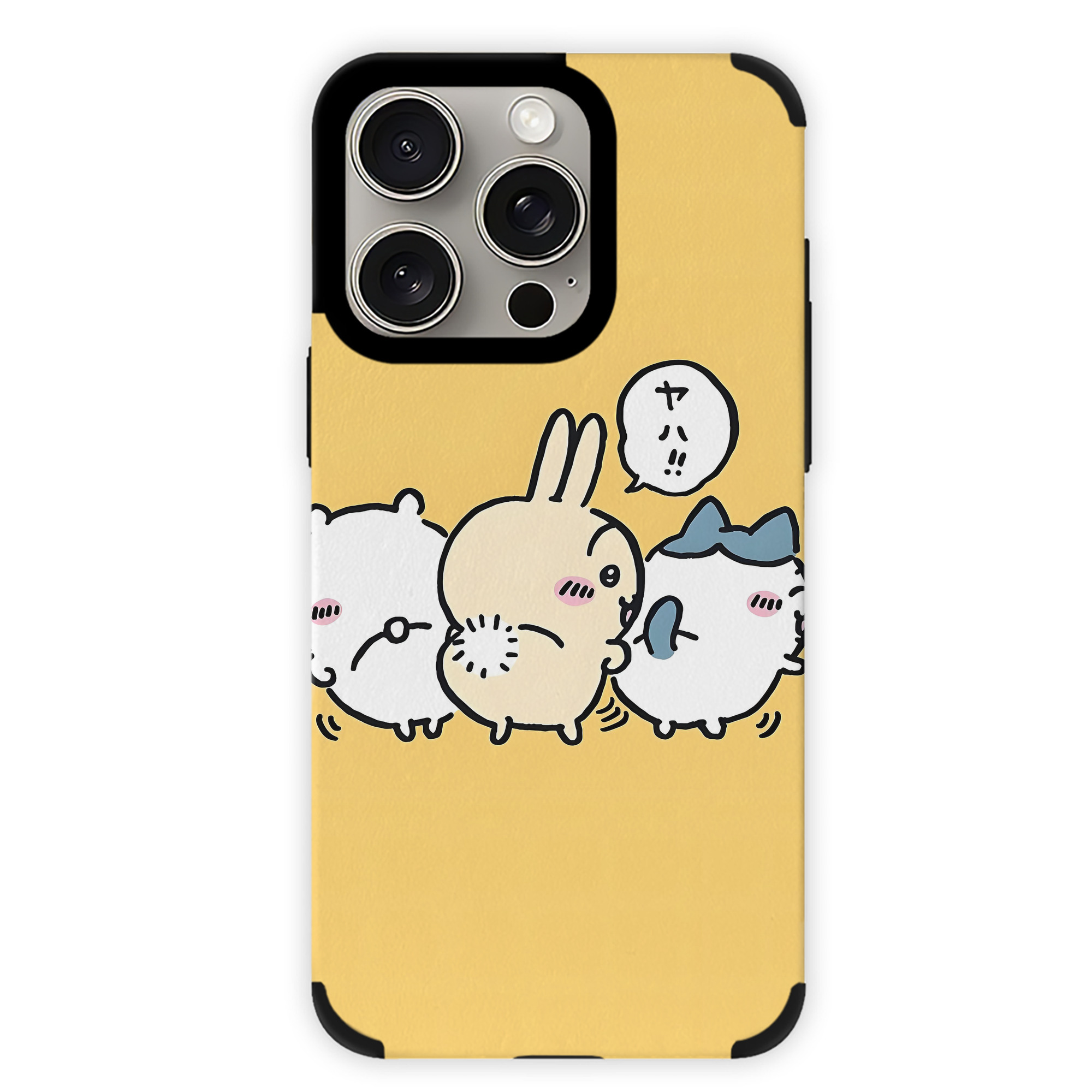 （画像用） ちいかわ Chii-kawa 【iPhone15ProMax対応】 PUレザー スマホケース 耐衝撃＆黄変防止