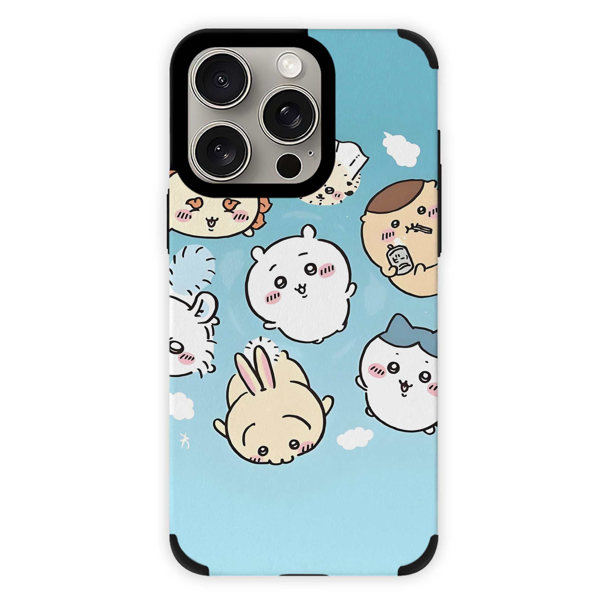 （画像用） ちいかわ Chii-kawa 【iPhone15ProMax対応】 PUレザー スマホケース 耐衝撃＆黄変防止