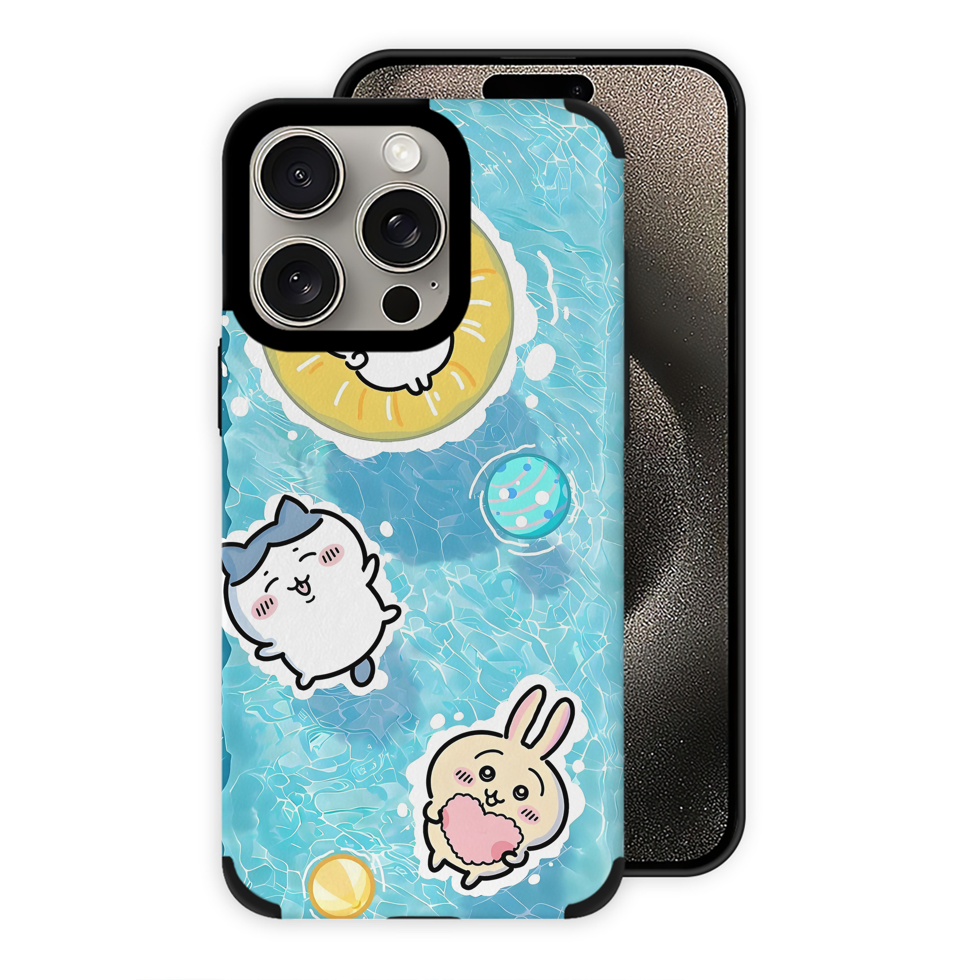 （画像用） ちいかわ Chii-kawa 【iPhone15ProMax対応】 PUレザー スマホケース 耐衝撃＆黄変防止