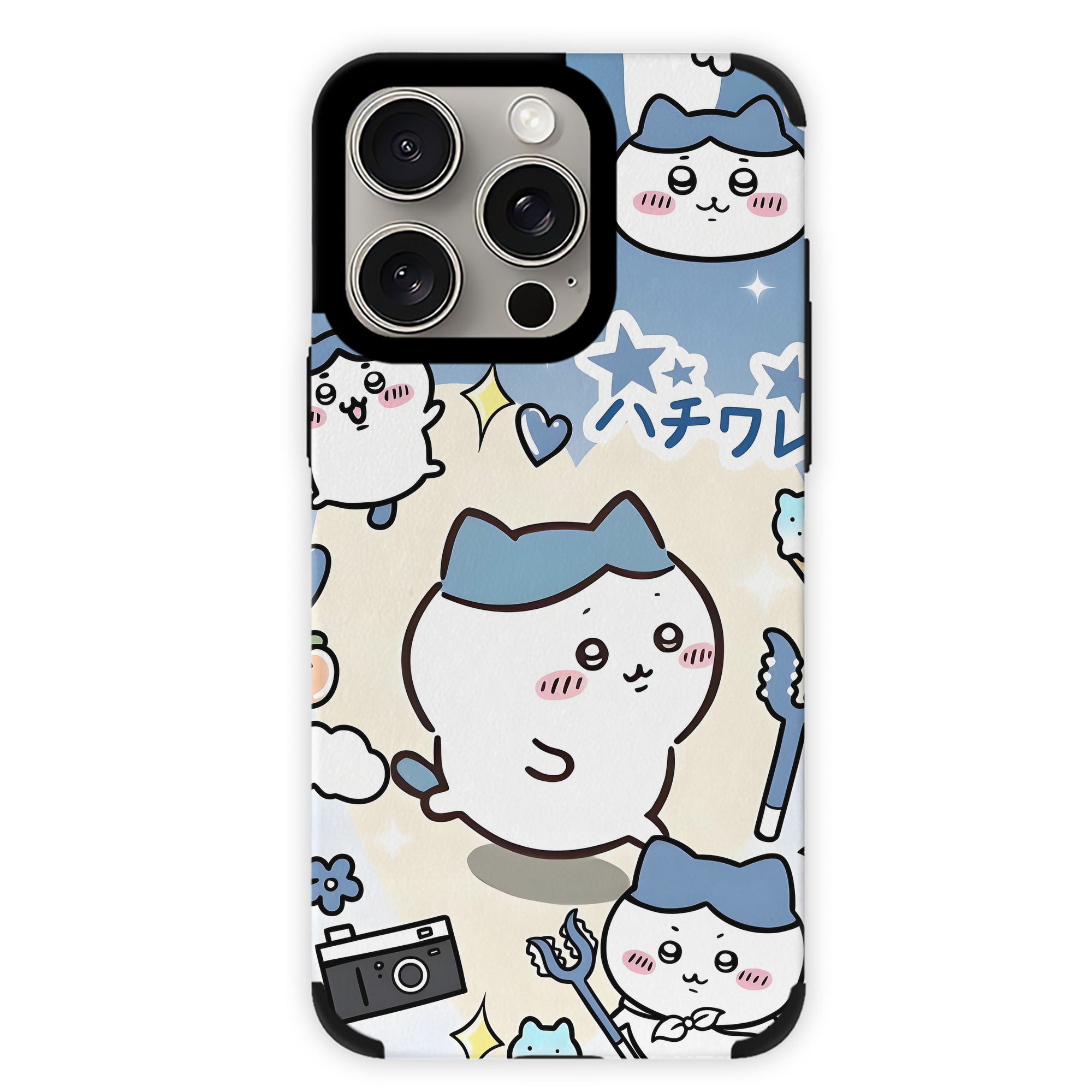 （画像用） ちいかわ Chii-kawa 【iPhone15ProMax対応】 PUレザー スマホケース 耐衝撃＆黄変防止