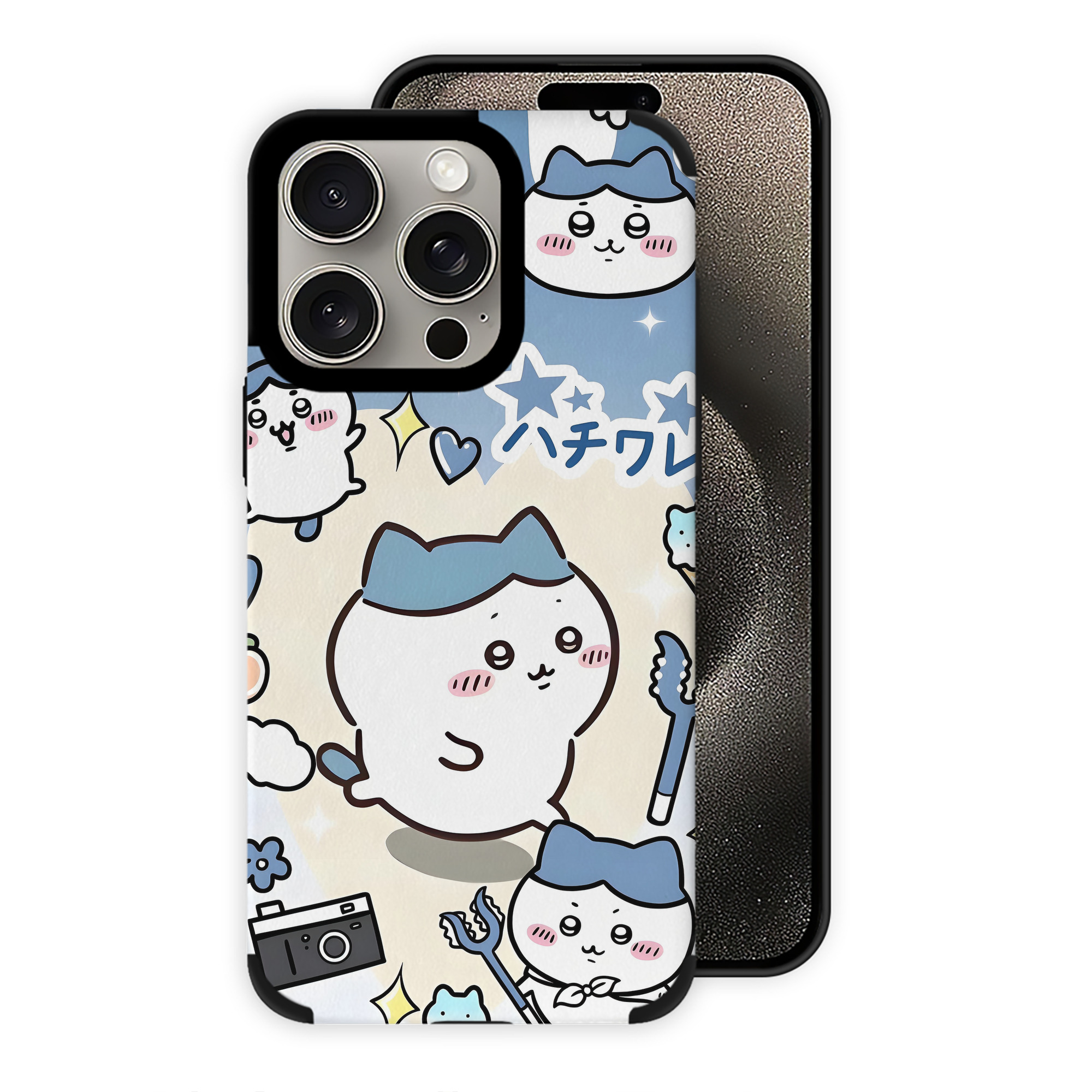 （画像用） ちいかわ Chii-kawa 【iPhone15ProMax対応】 PUレザー スマホケース 耐衝撃＆黄変防止