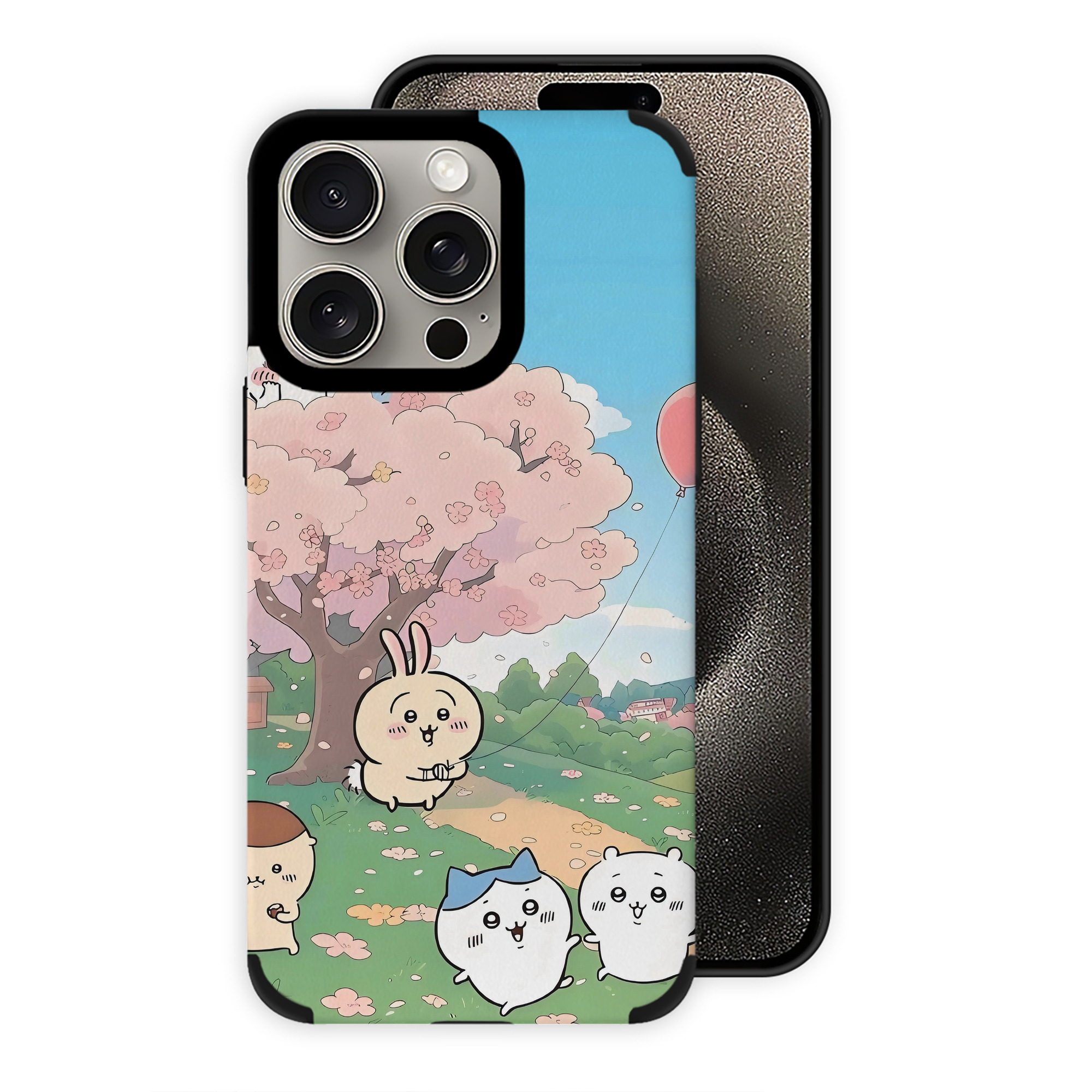 （画像用） ちいかわ Chii-kawa 【iPhone15ProMax対応】 PUレザー スマホケース 耐衝撃＆黄変防止