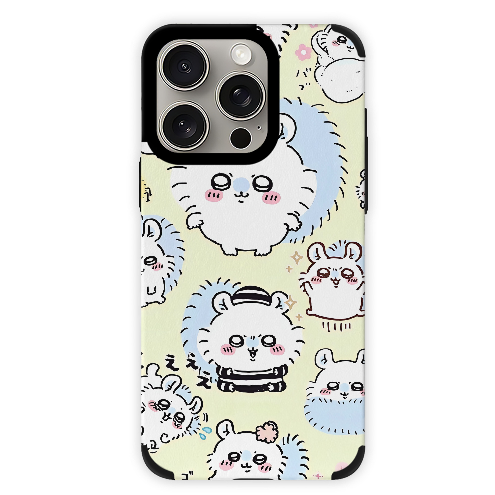 （画像用） ちいかわ Chii-kawa 【iPhone15ProMax対応】 PUレザー スマホケース 耐衝撃＆黄変防止