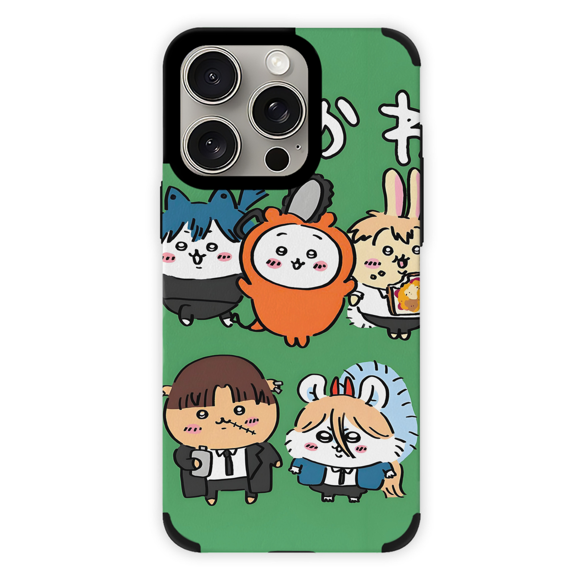 （画像用） ちいかわ Chii-kawa 【iPhone15ProMax対応】 PUレザー スマホケース 耐衝撃＆黄変防止