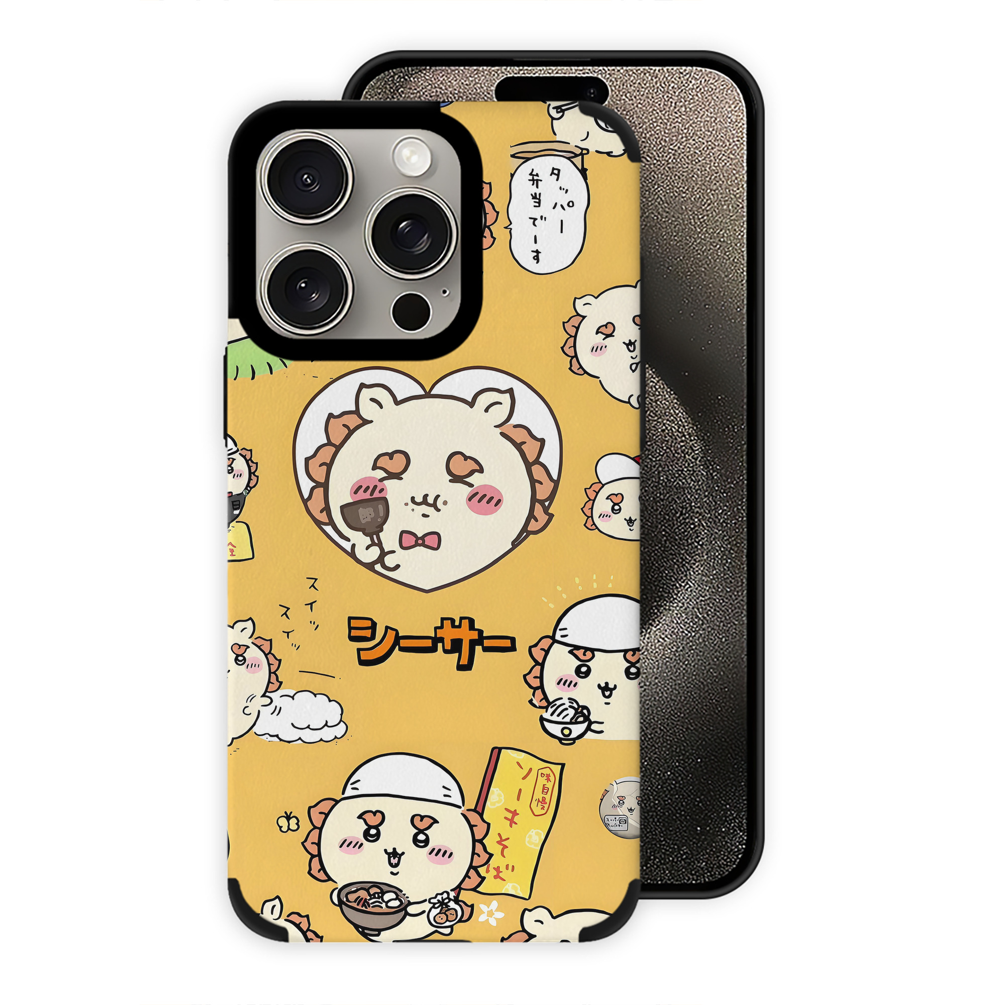 （画像用） ちいかわ Chii-kawa 【iPhone15ProMax対応】 PUレザー スマホケース 耐衝撃＆黄変防止