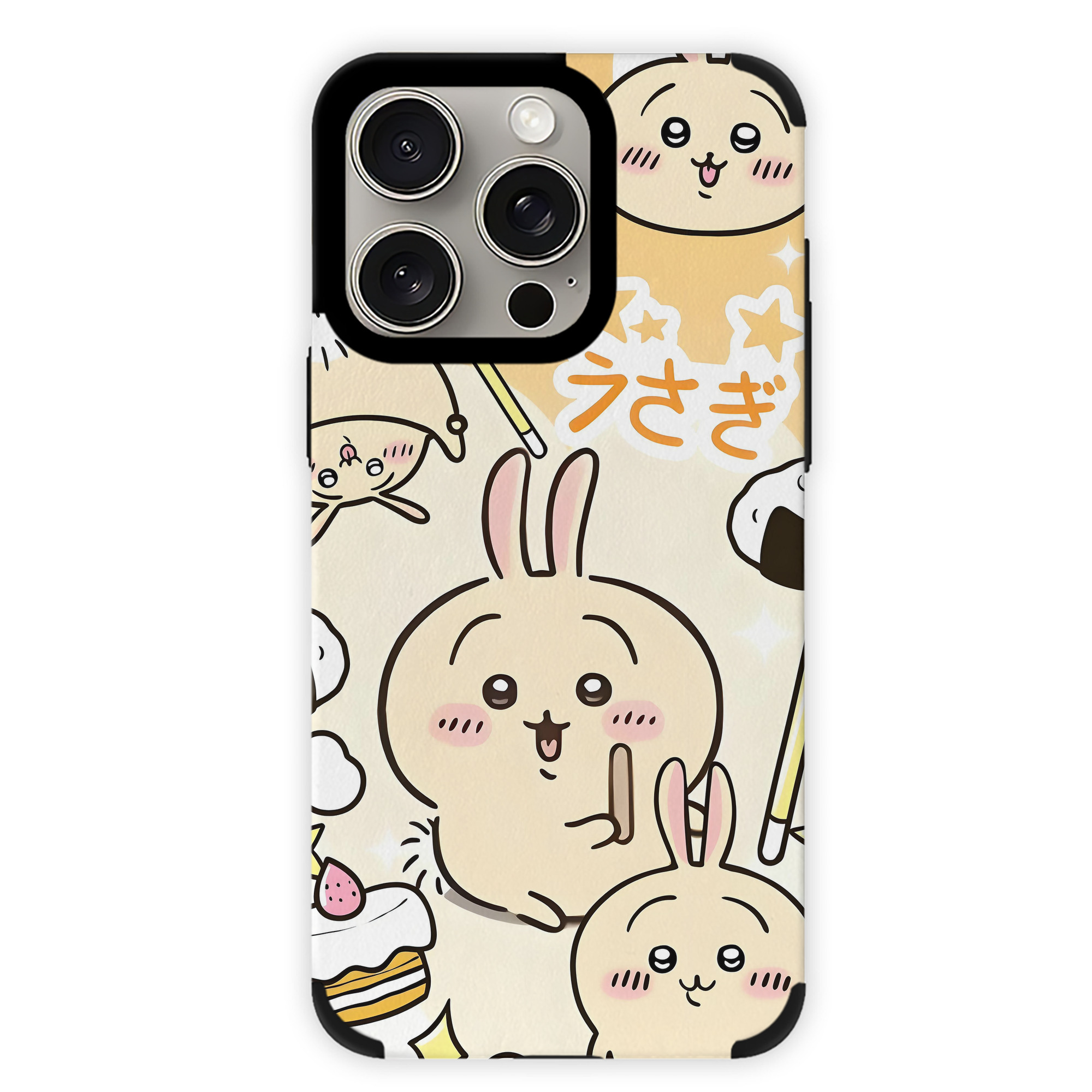 （画像用） ちいかわ Chii-kawa 【iPhone15ProMax対応】 PUレザー スマホケース 耐衝撃＆黄変防止