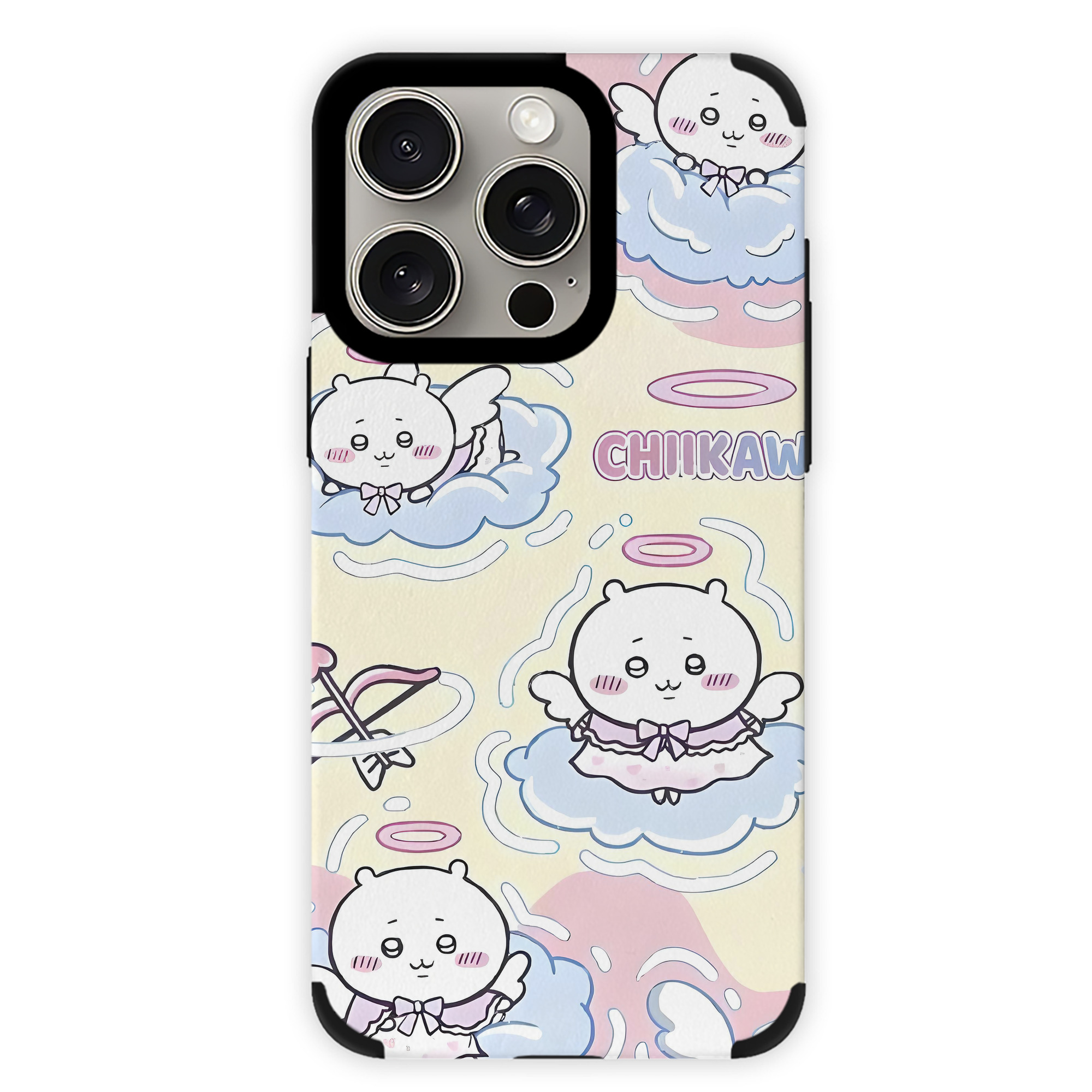 （画像用） ちいかわ Chii-kawa 【iPhone15ProMax対応】 PUレザー スマホケース 耐衝撃＆黄変防止