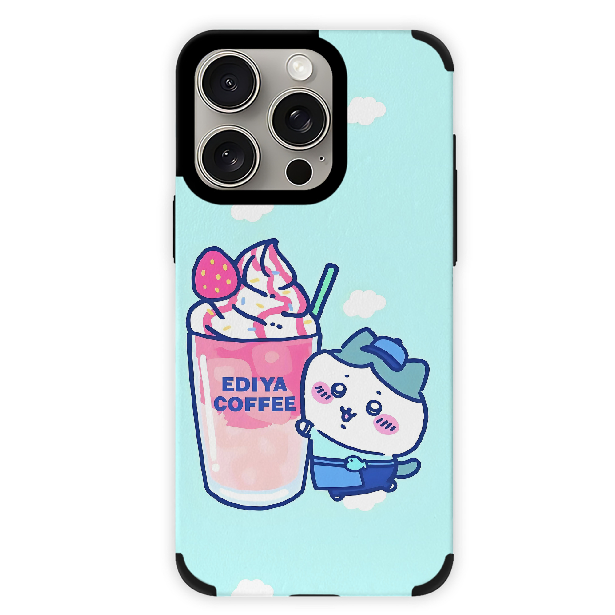 （画像用） ちいかわ Chii-kawa 【iPhone15ProMax対応】 PUレザー スマホケース 耐衝撃＆黄変防止