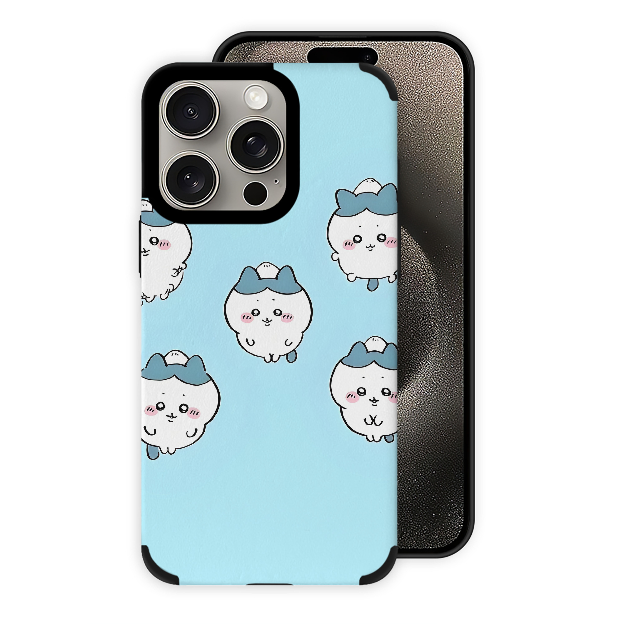 （画像用） ちいかわ Chii-kawa 【iPhone15ProMax対応】 PUレザー スマホケース 耐衝撃＆黄変防止