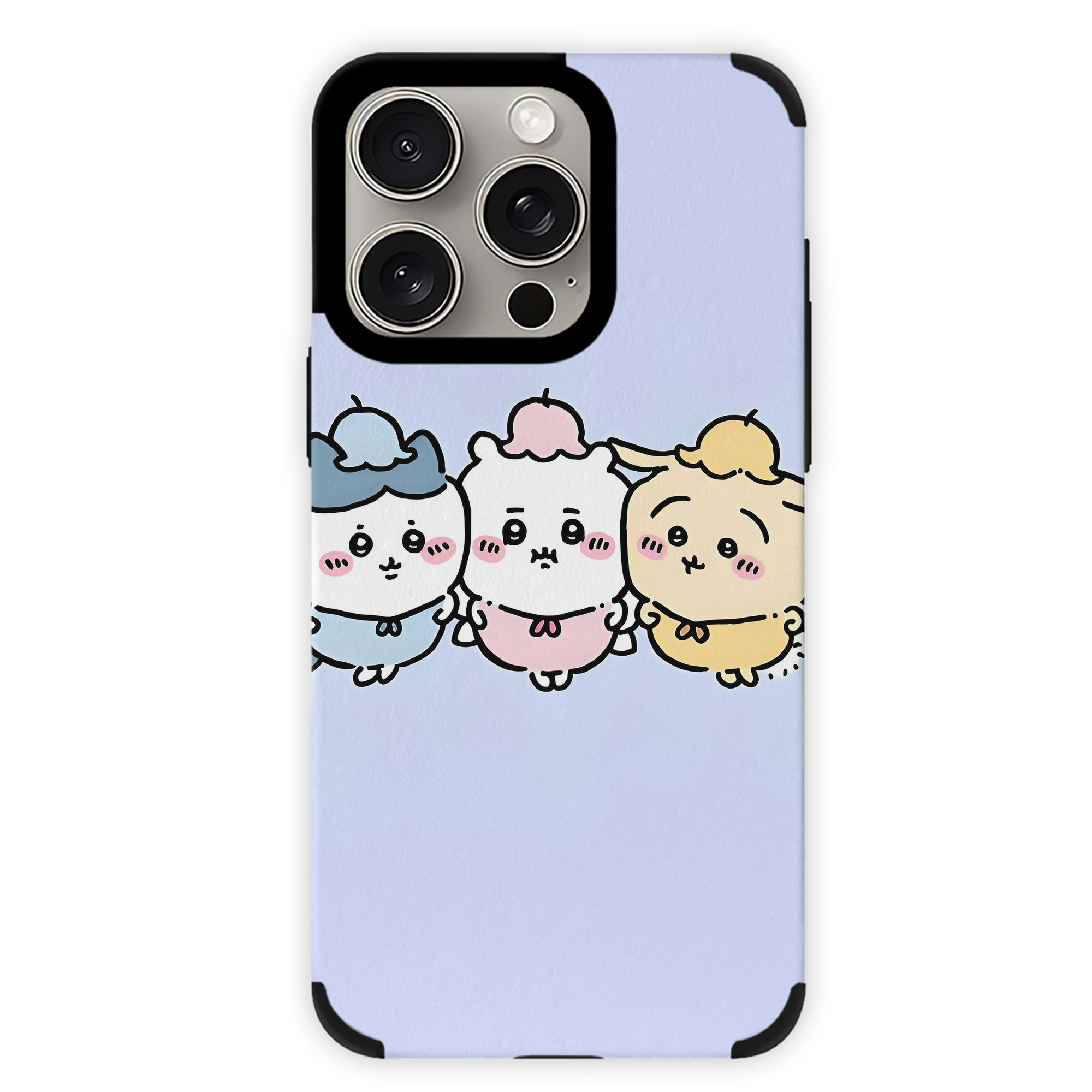 （画像用） ちいかわ Chii-kawa 【iPhone15ProMax対応】 PUレザー スマホケース 耐衝撃＆黄変防止