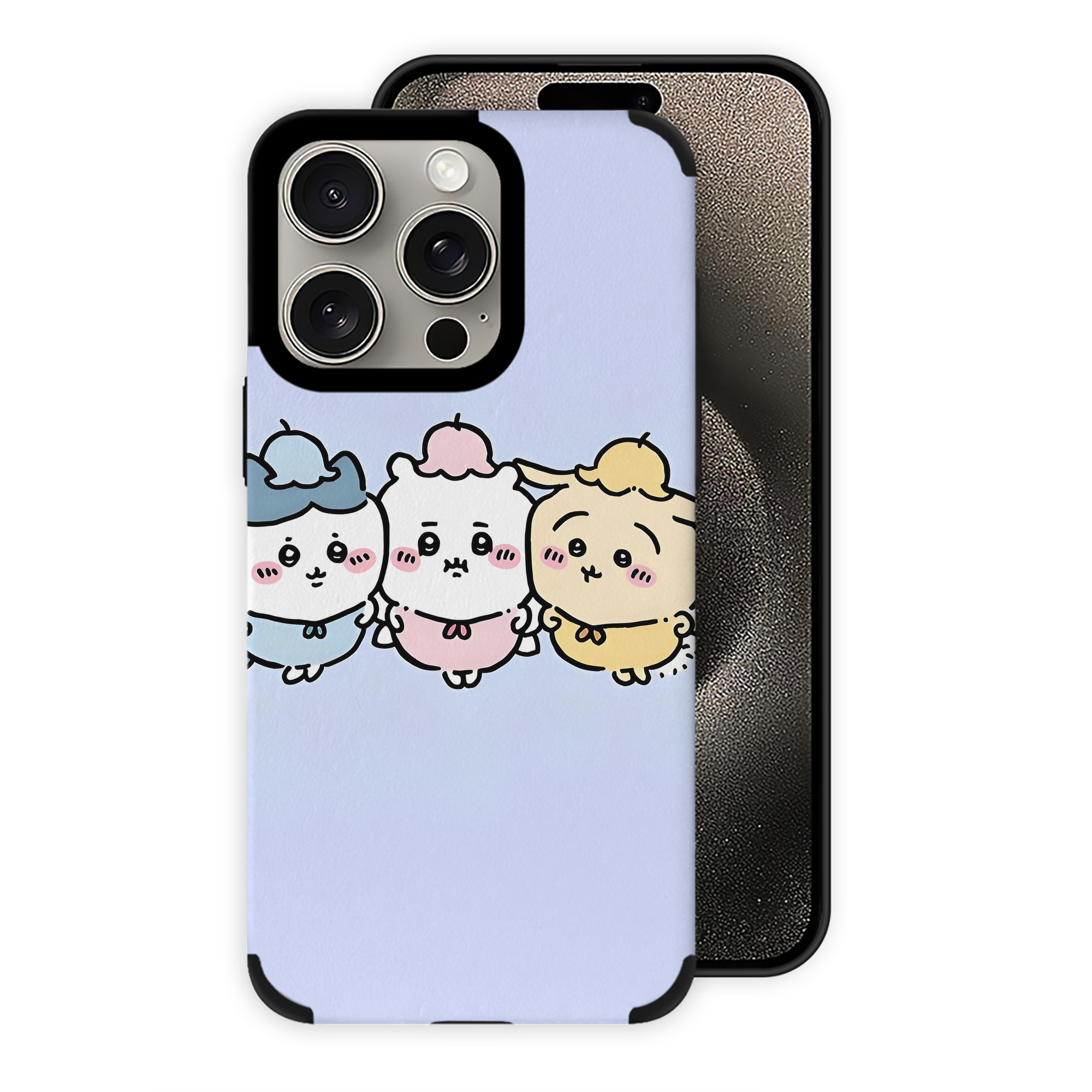 （画像用） ちいかわ Chii-kawa 【iPhone15ProMax対応】 PUレザー スマホケース 耐衝撃＆黄変防止