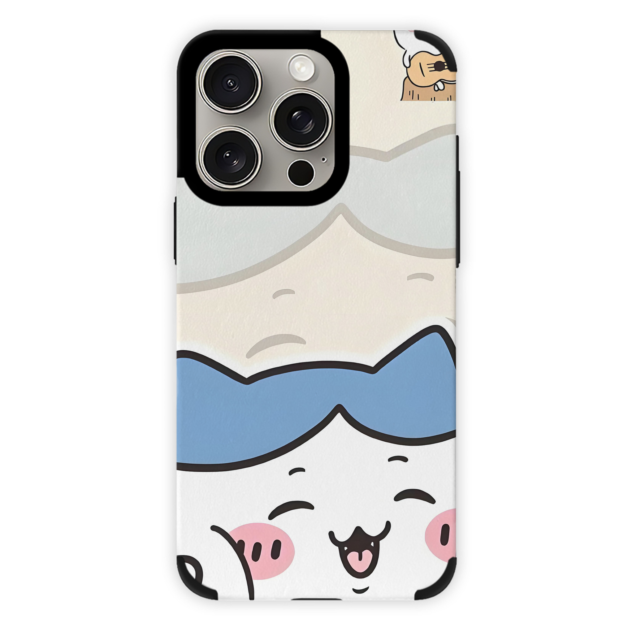 （画像用） ちいかわ Chii-kawa 【iPhone15ProMax対応】 PUレザー スマホケース 耐衝撃＆黄変防止