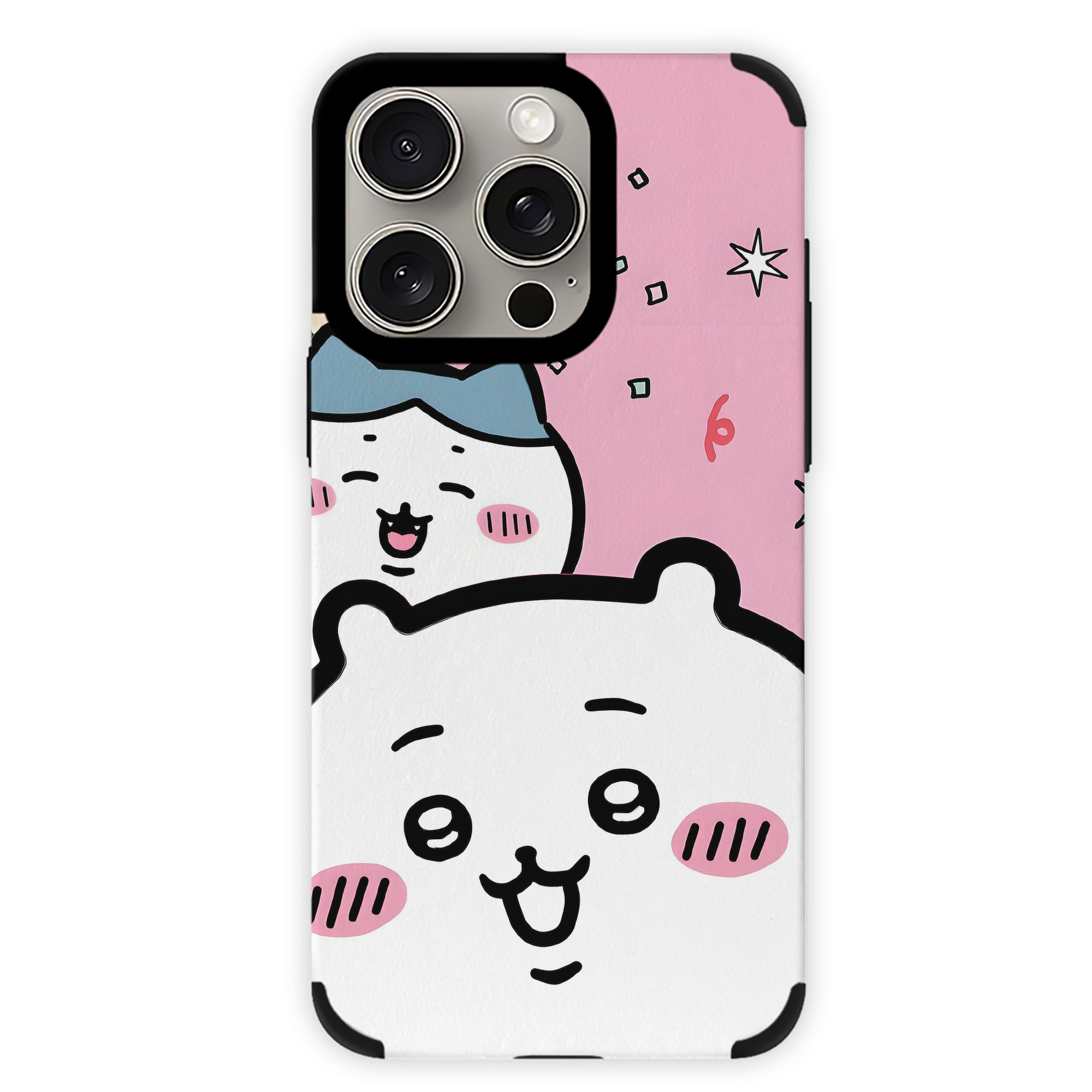 （画像用） ちいかわ Chii-kawa 【iPhone15ProMax対応】 PUレザー スマホケース 耐衝撃＆黄変防止