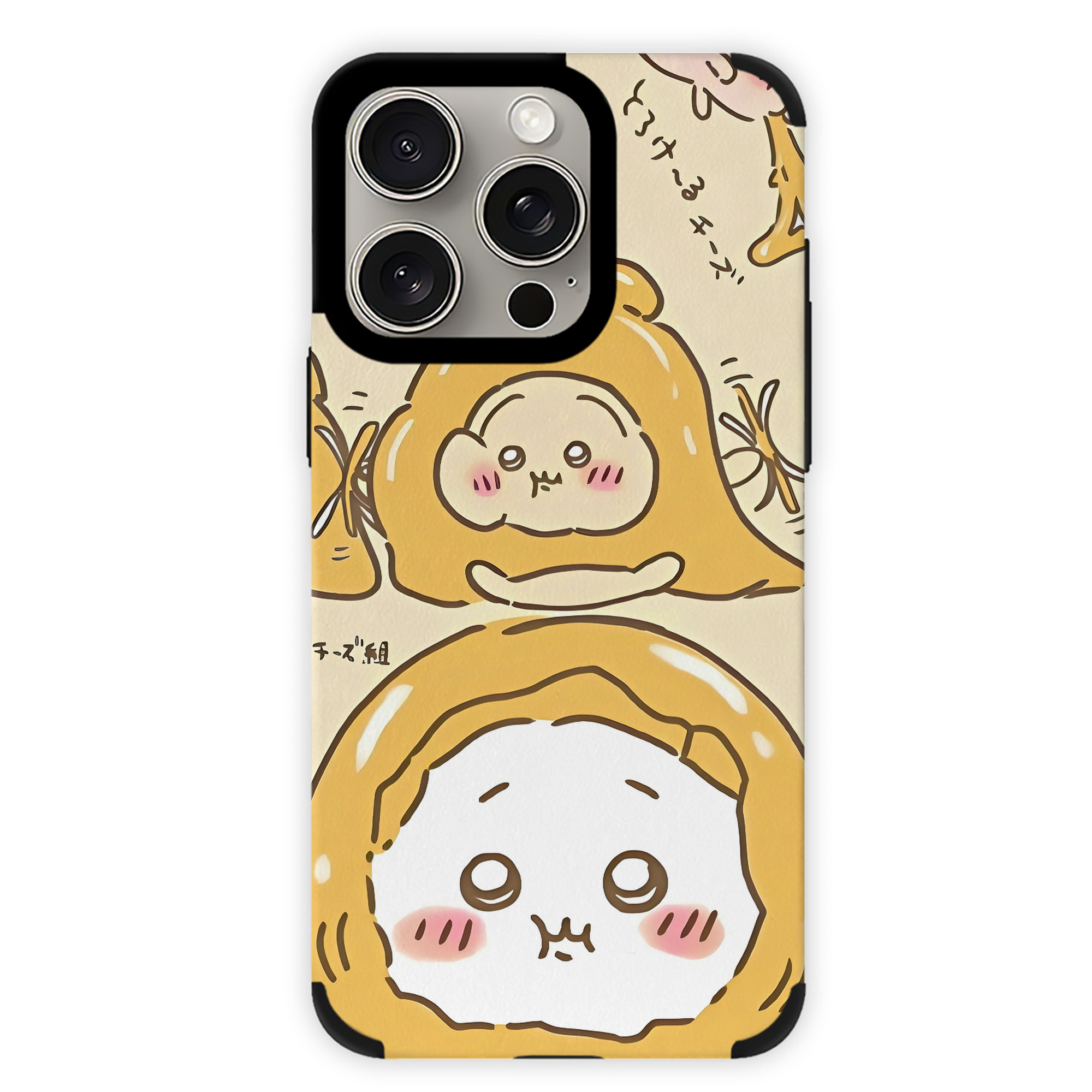 （画像用） ちいかわ Chii-kawa 【iPhone15ProMax対応】 PUレザー スマホケース 耐衝撃＆黄変防止