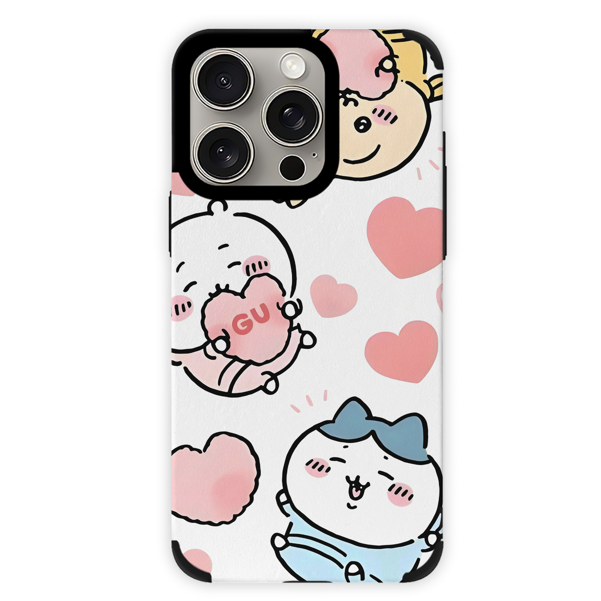 （画像用） ちいかわ Chii-kawa 【iPhone15ProMax対応】 PUレザー スマホケース 耐衝撃＆黄変防止
