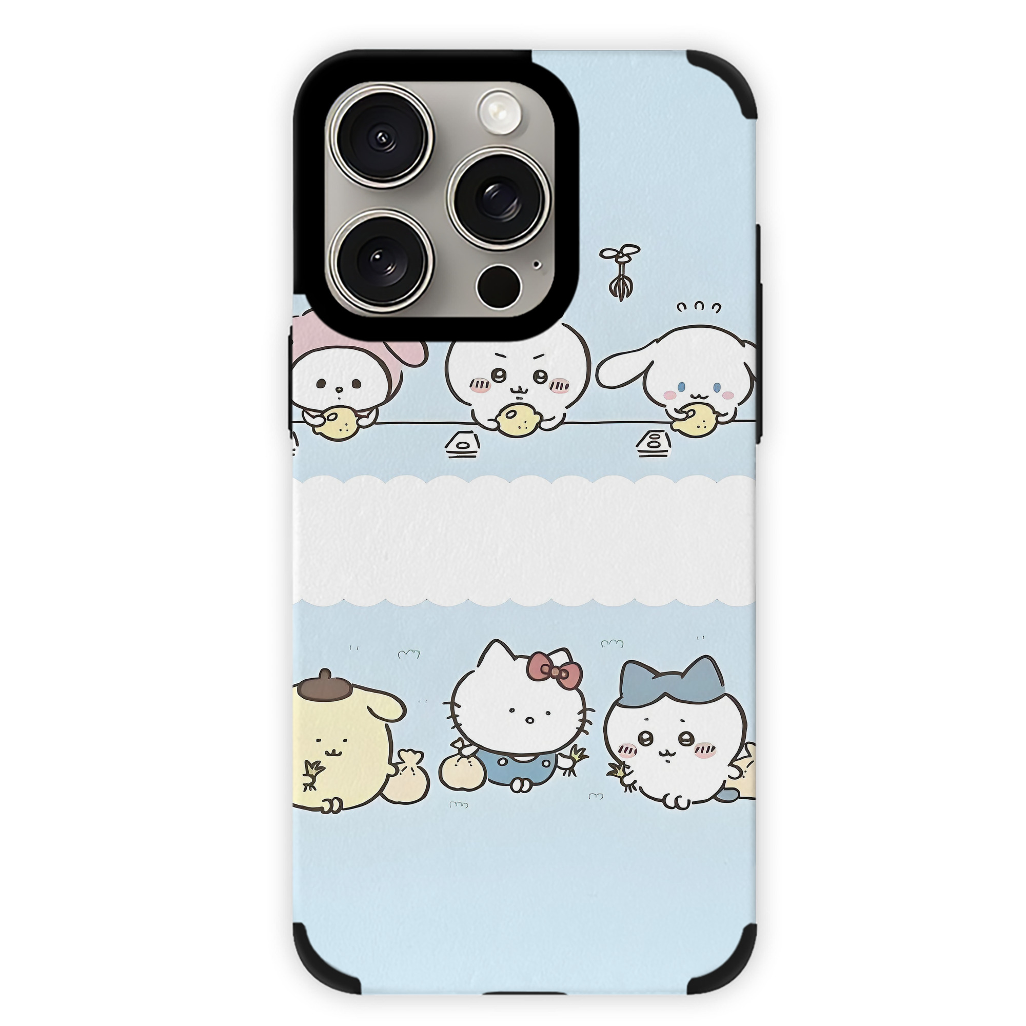 （画像用） ちいかわ Chii-kawa 【iPhone15ProMax対応】 PUレザー スマホケース 耐衝撃＆黄変防止