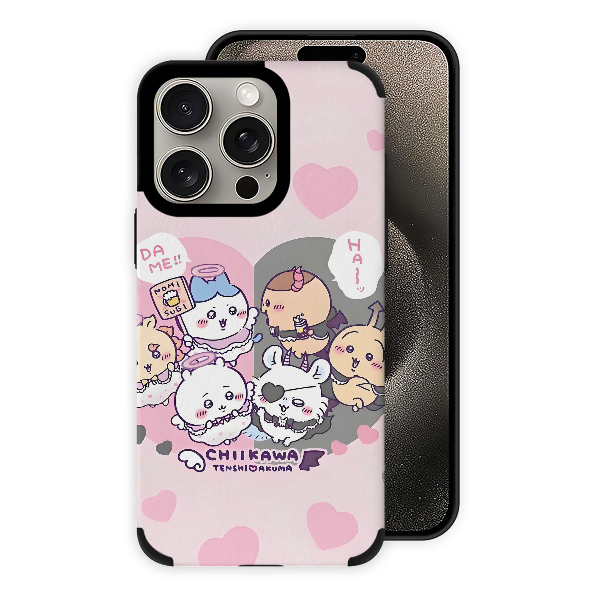 （画像用） ちいかわ Chii-kawa 【iPhone15ProMax対応】 PUレザー スマホケース 耐衝撃＆黄変防止